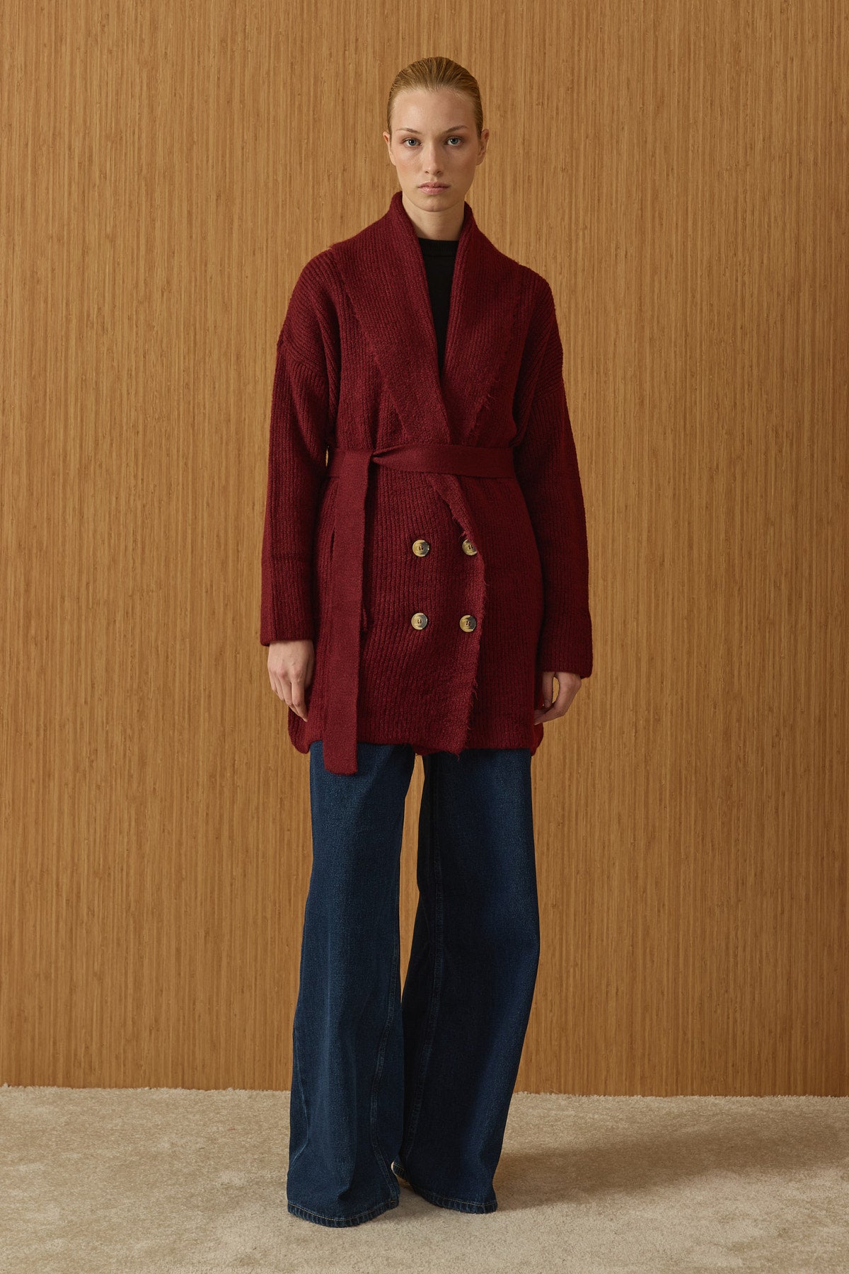Noe Cardigan mit Schalkragen