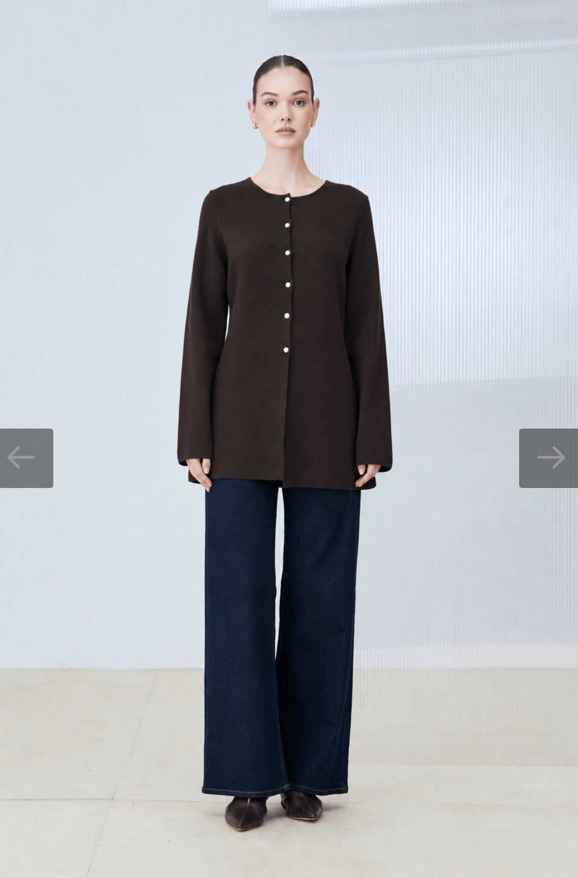 Lina Viskose Strickjacke