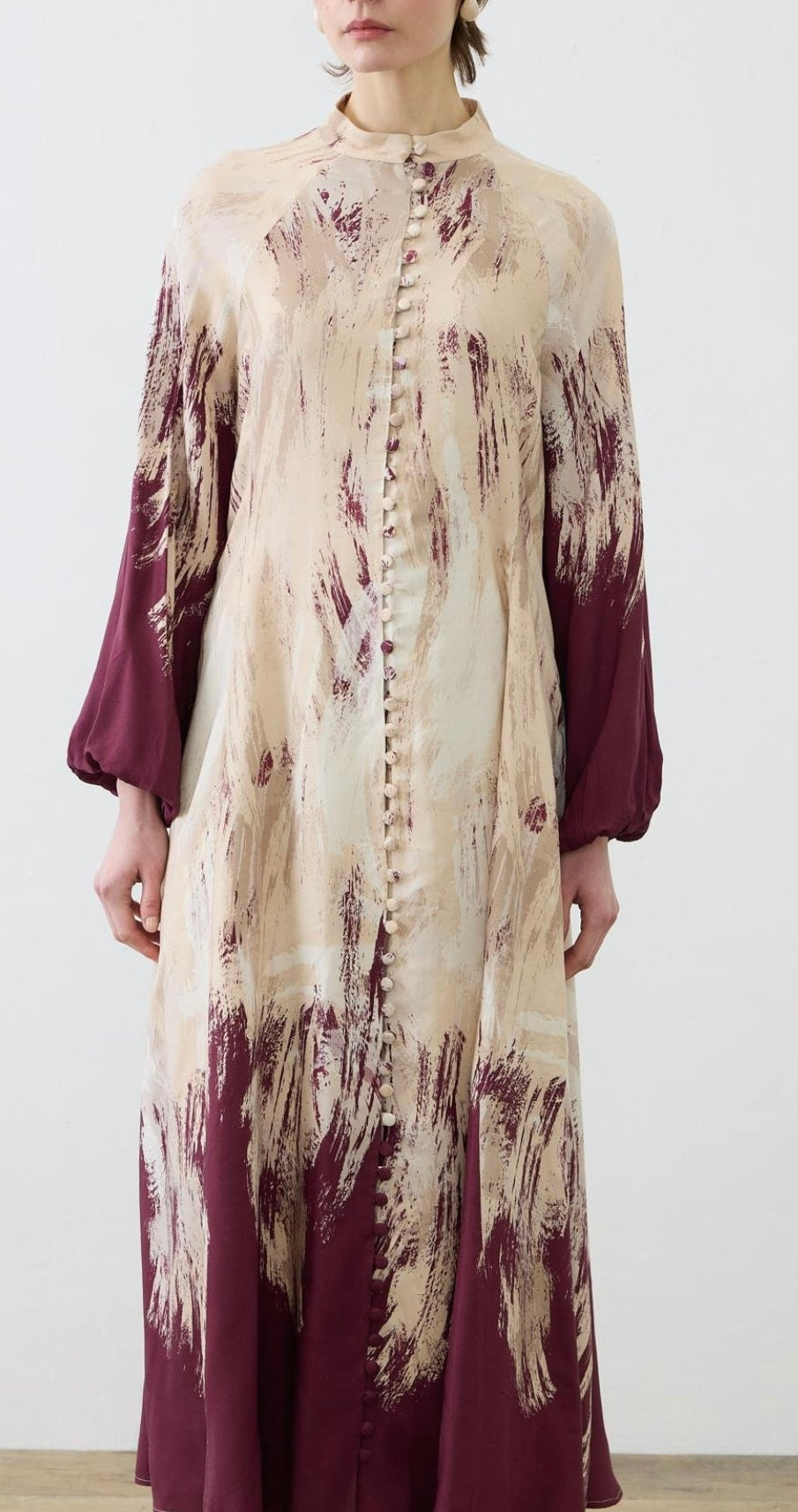 Vale Desenli Rayon Viskon Kleid