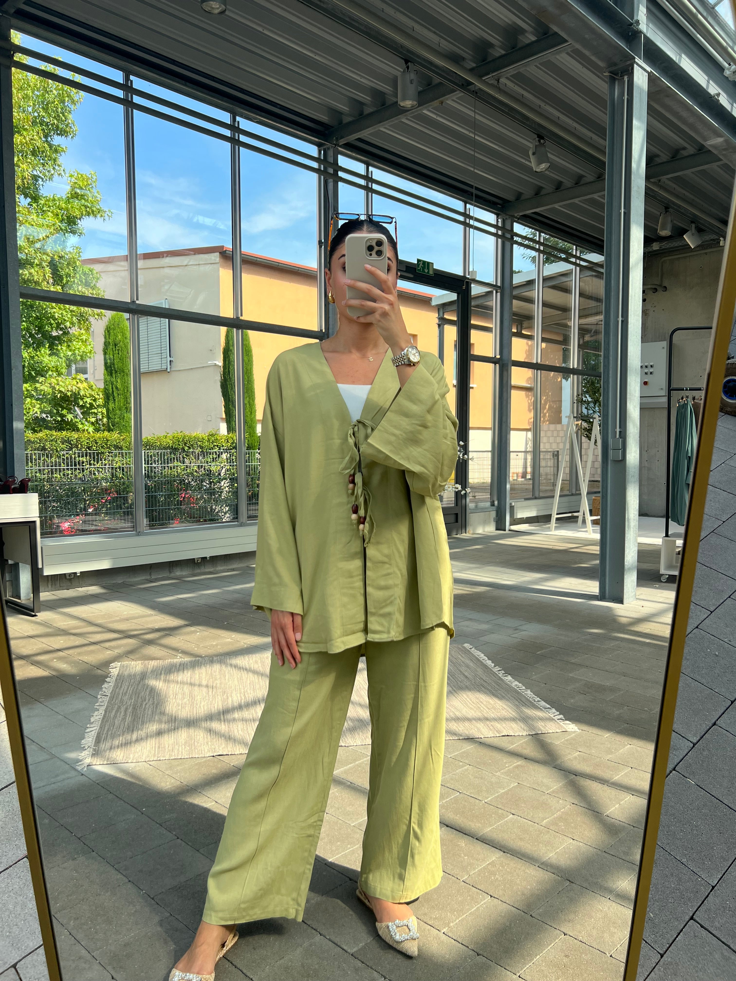 Kimono Set mit Bindebänder