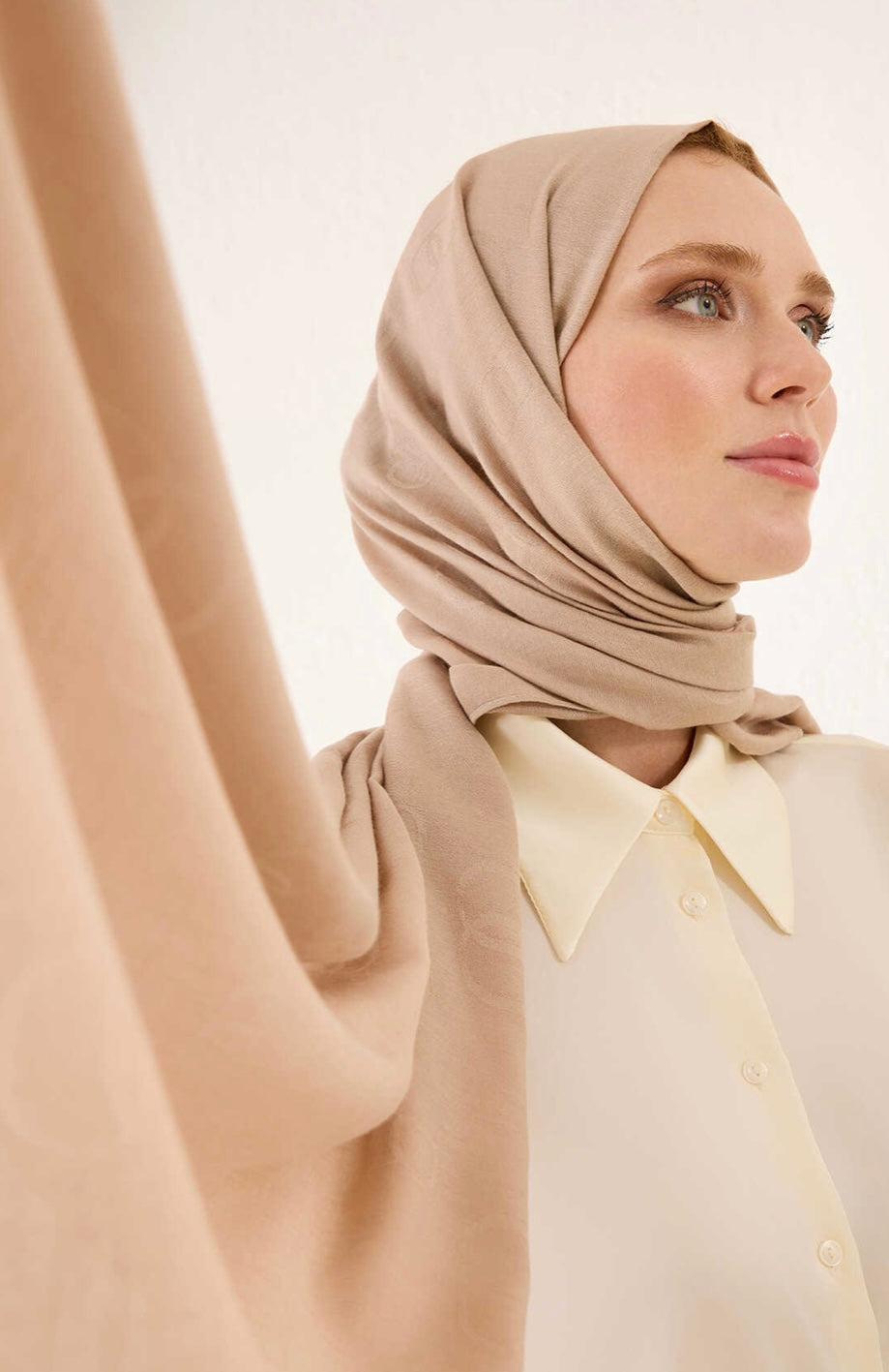 Zincir Desen Pamuk İpek Şal