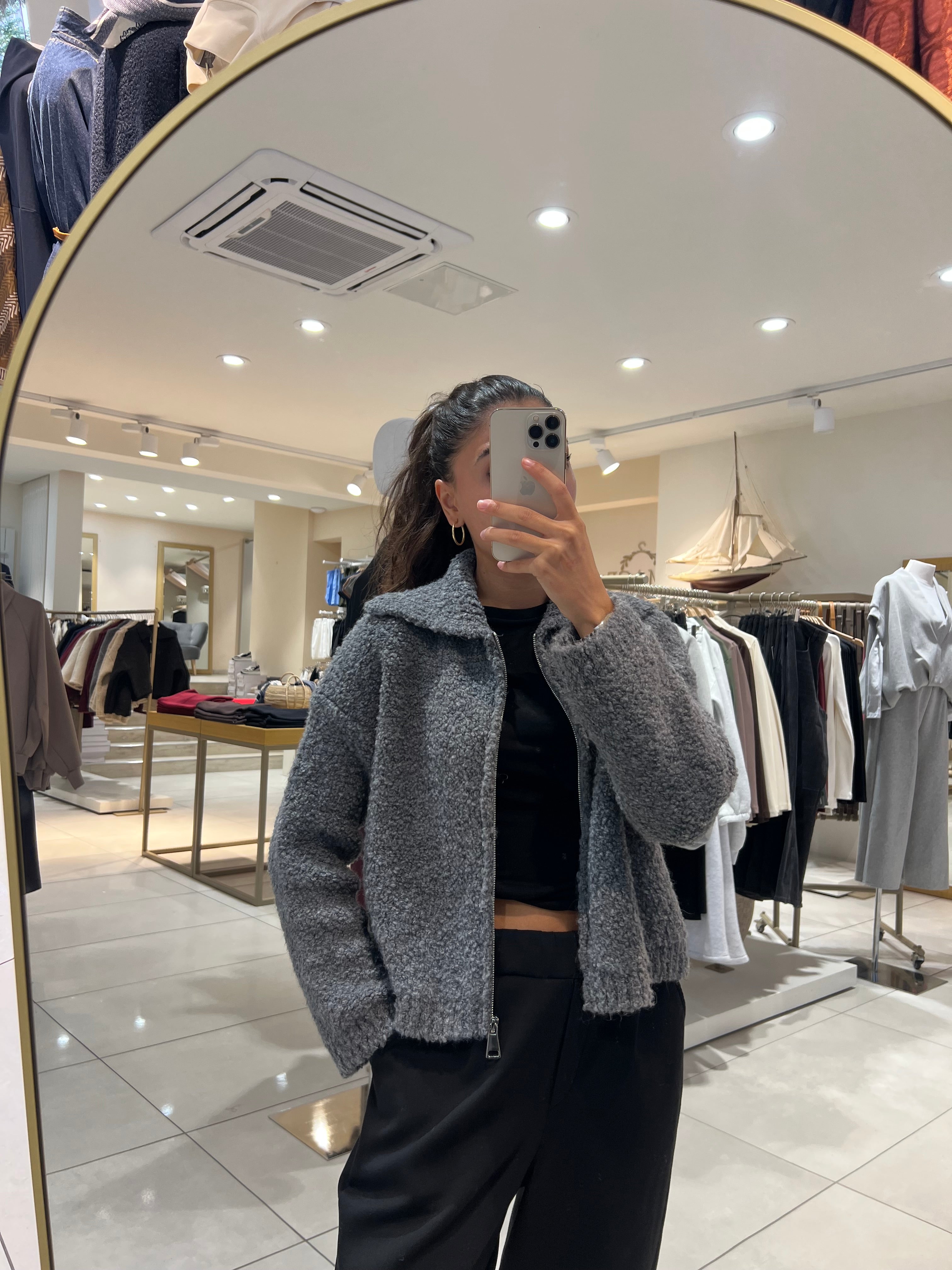 Cardigan mit Reißverschluss