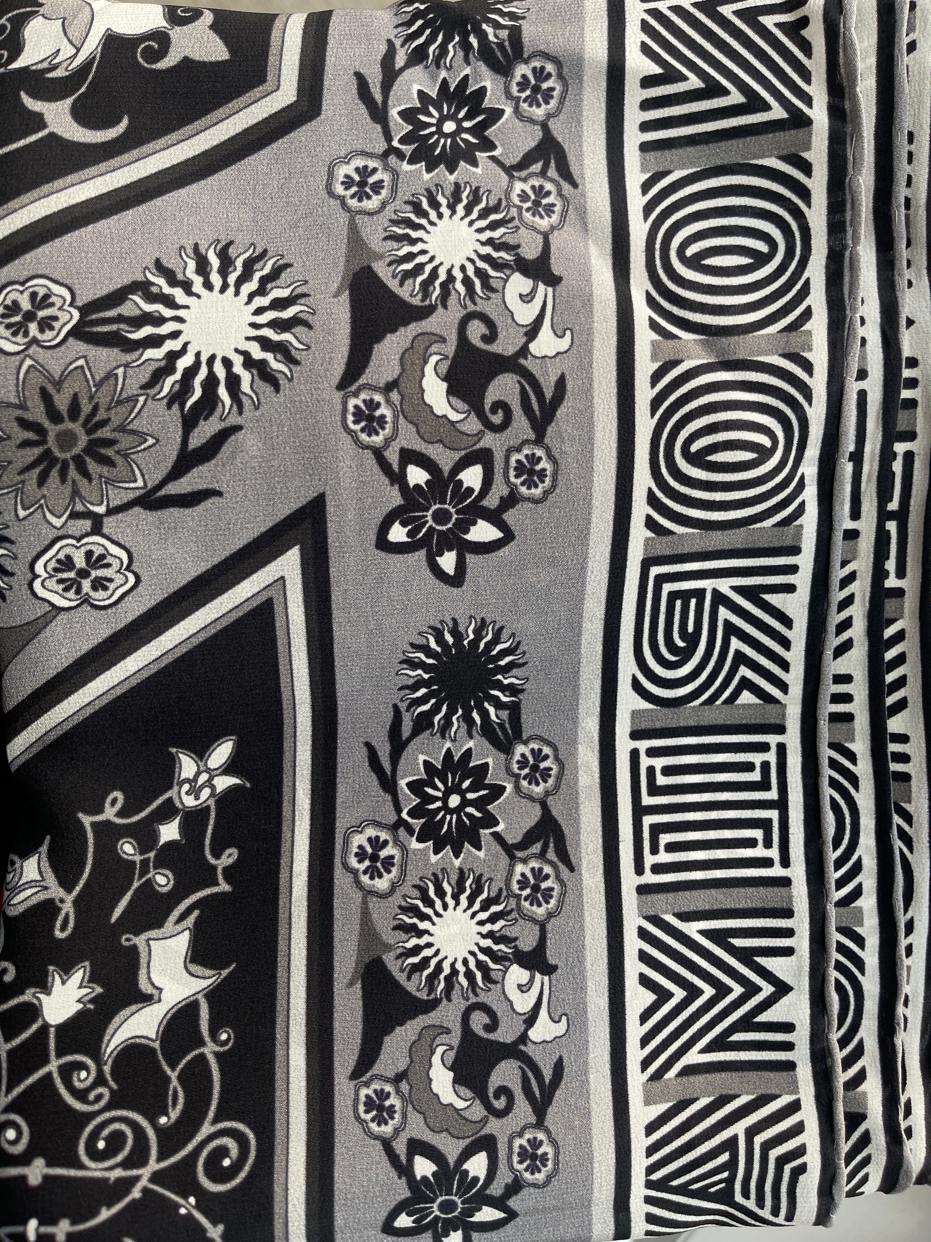 İmannoor Tezhip Silk Schal in Turkish Blue