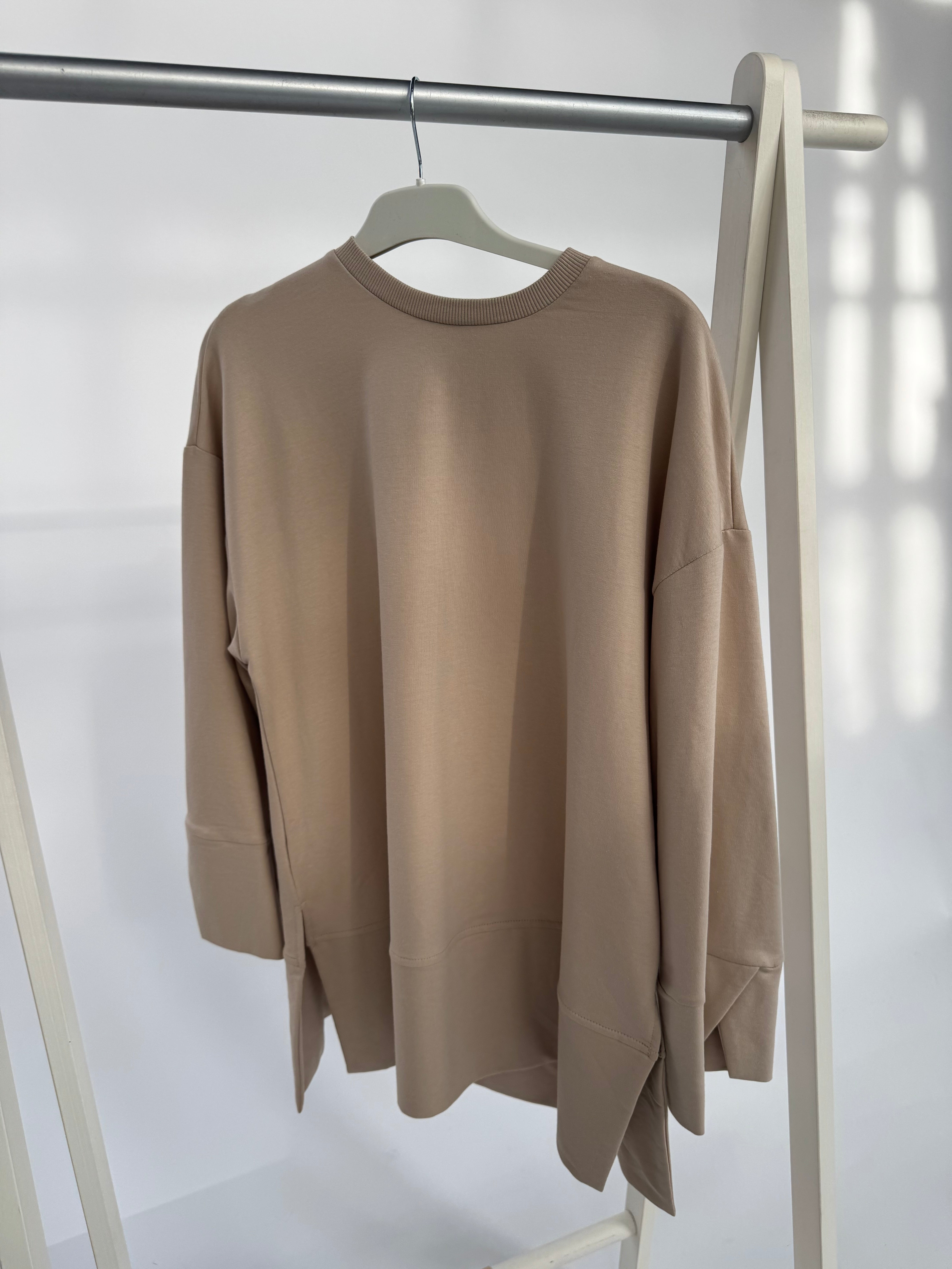 Basic Tunika mit Rundhalsausschnitt