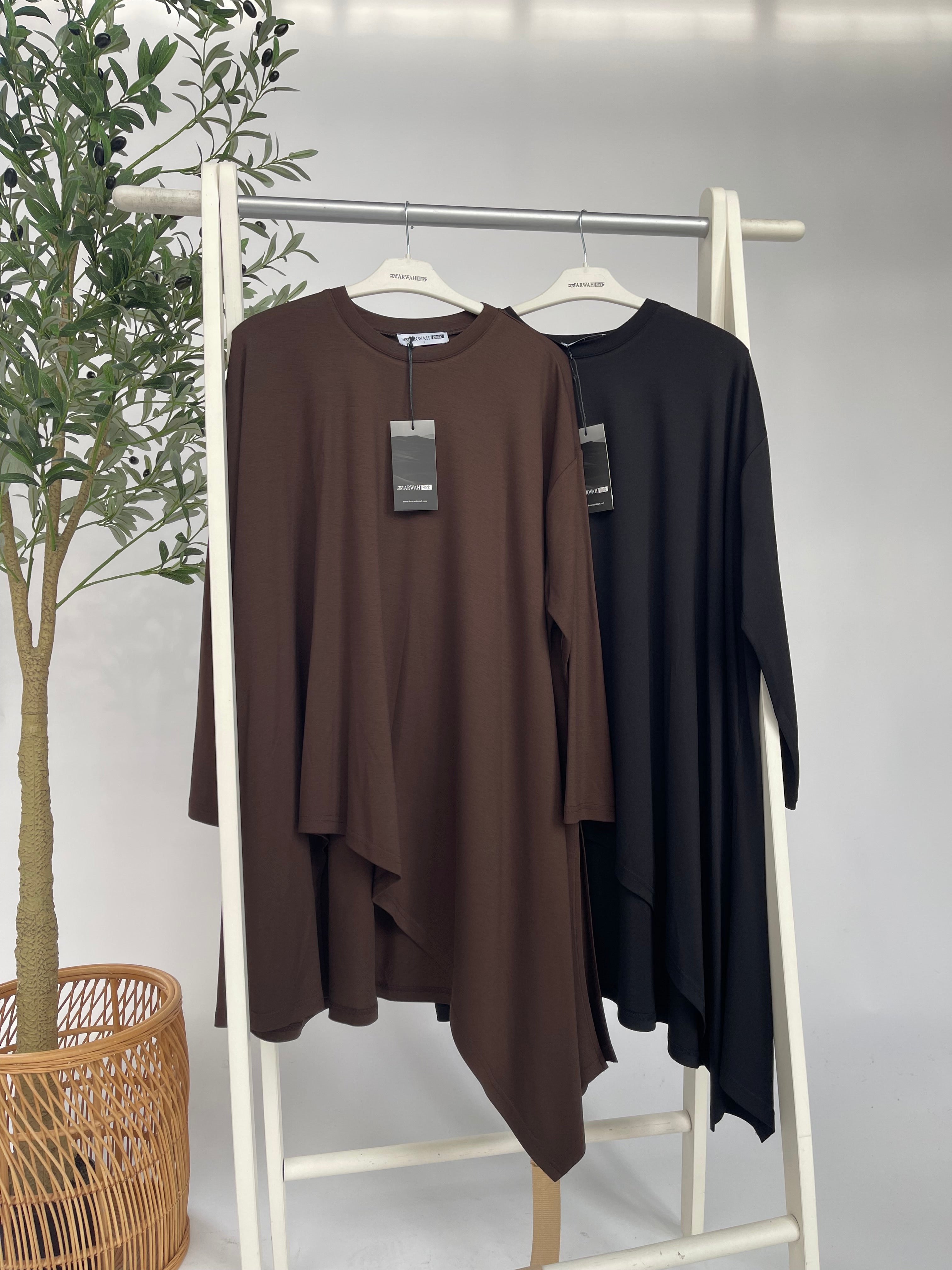 Almarwah Asymmetrische Basic Tunika 102254