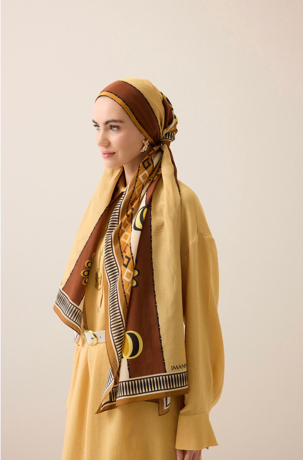 Imannoor Papatya Noor Floş Schal