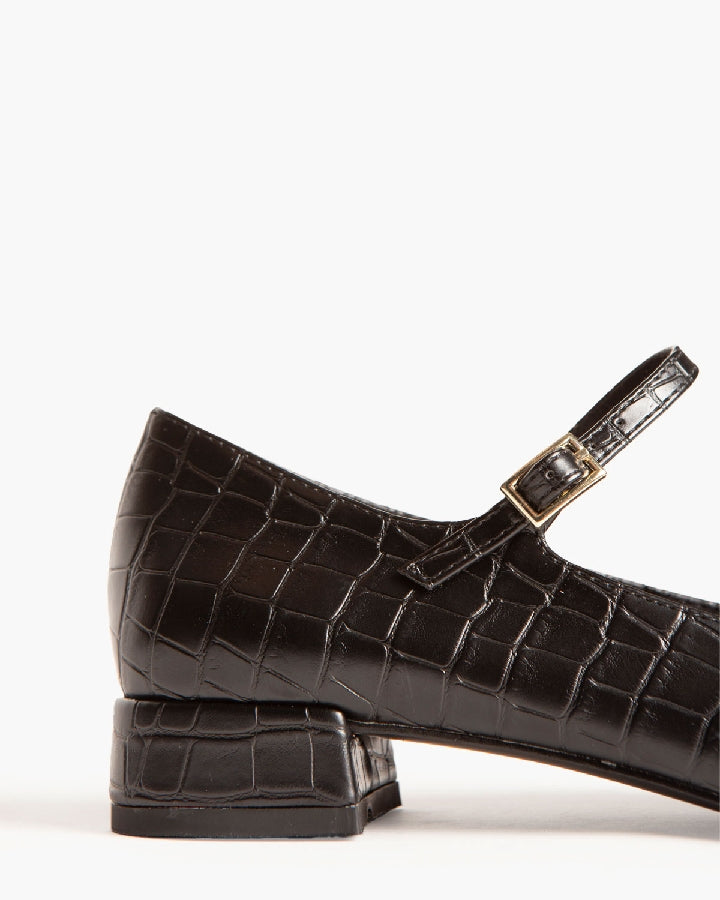 Mary-Janes mit Animal Print