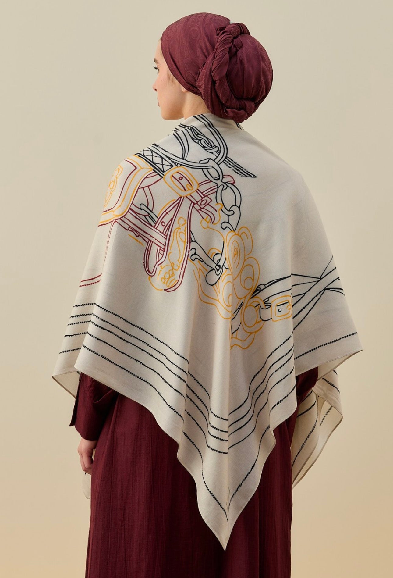 Schulterstola aus natürlicher Struktur