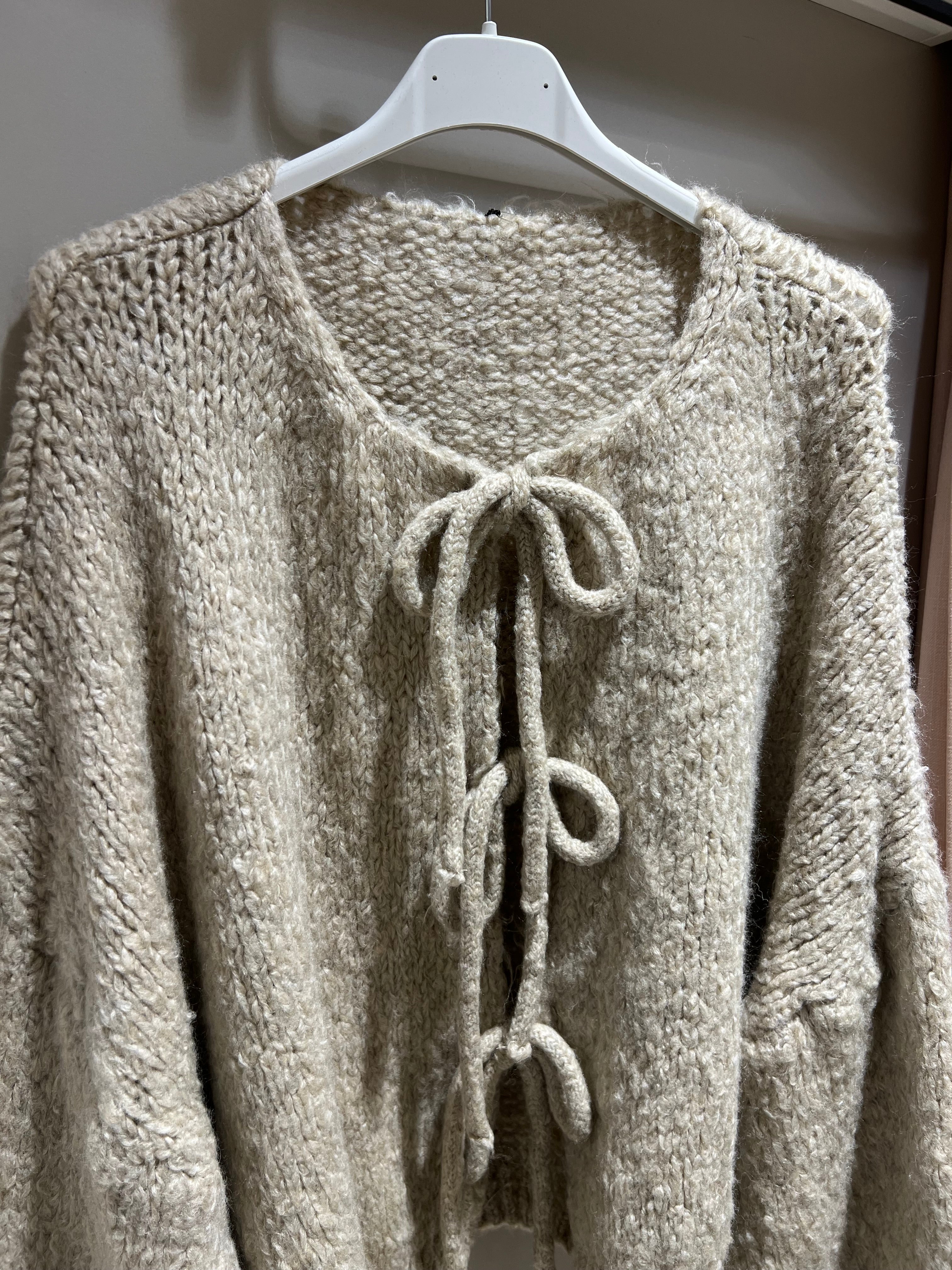 Cardigan mit Schleife