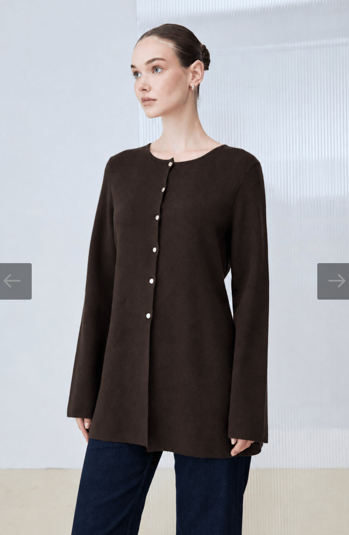 Lina Viskose Strickjacke