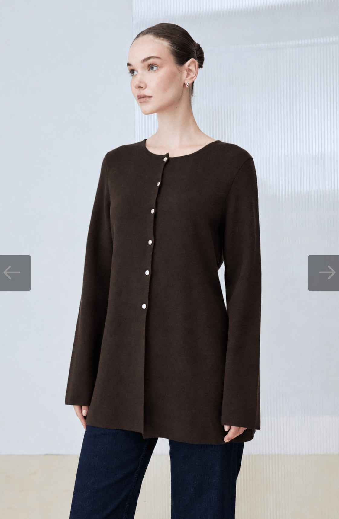 Lina Viskose Strickjacke