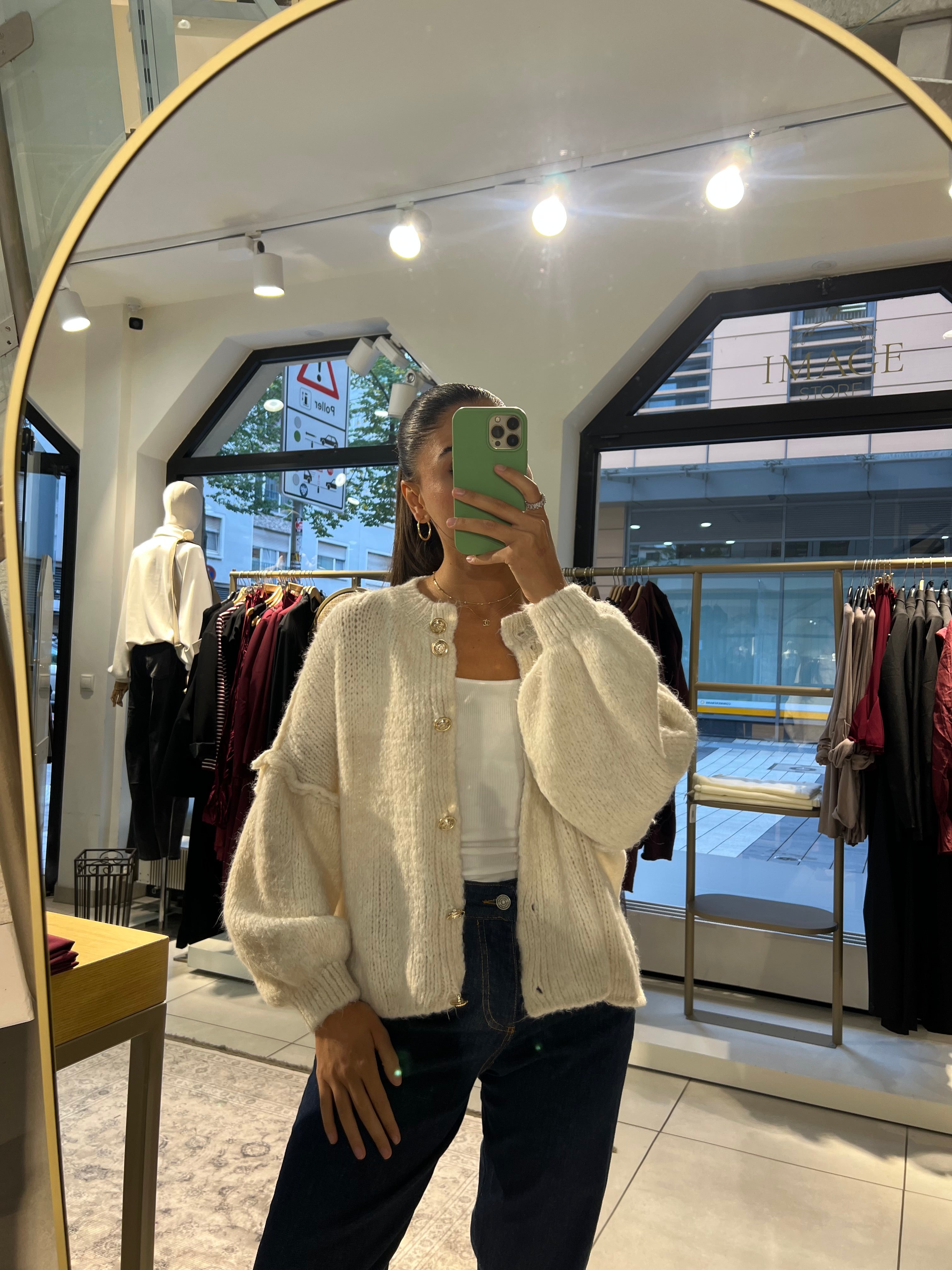 Oversize Cardigan Kurz