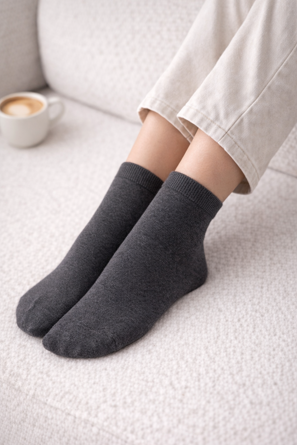 Wollsocken Einfarbig