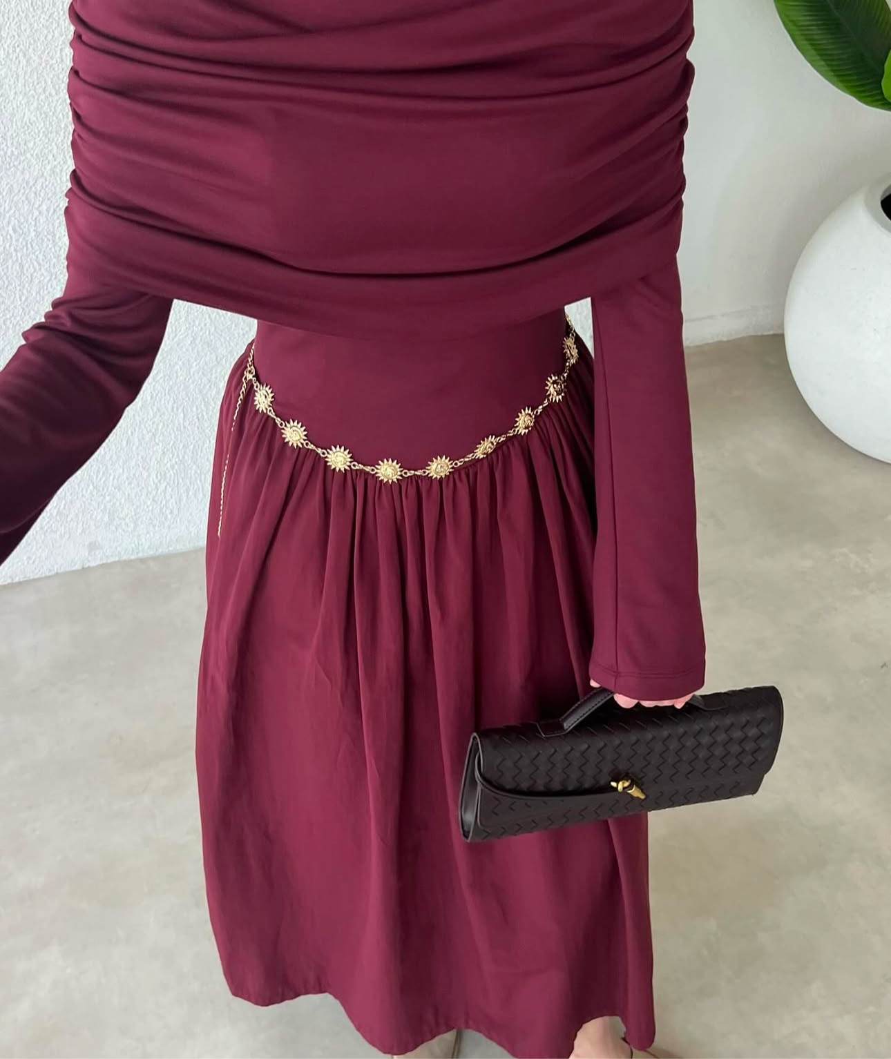 Kleid mit Drape-Detail