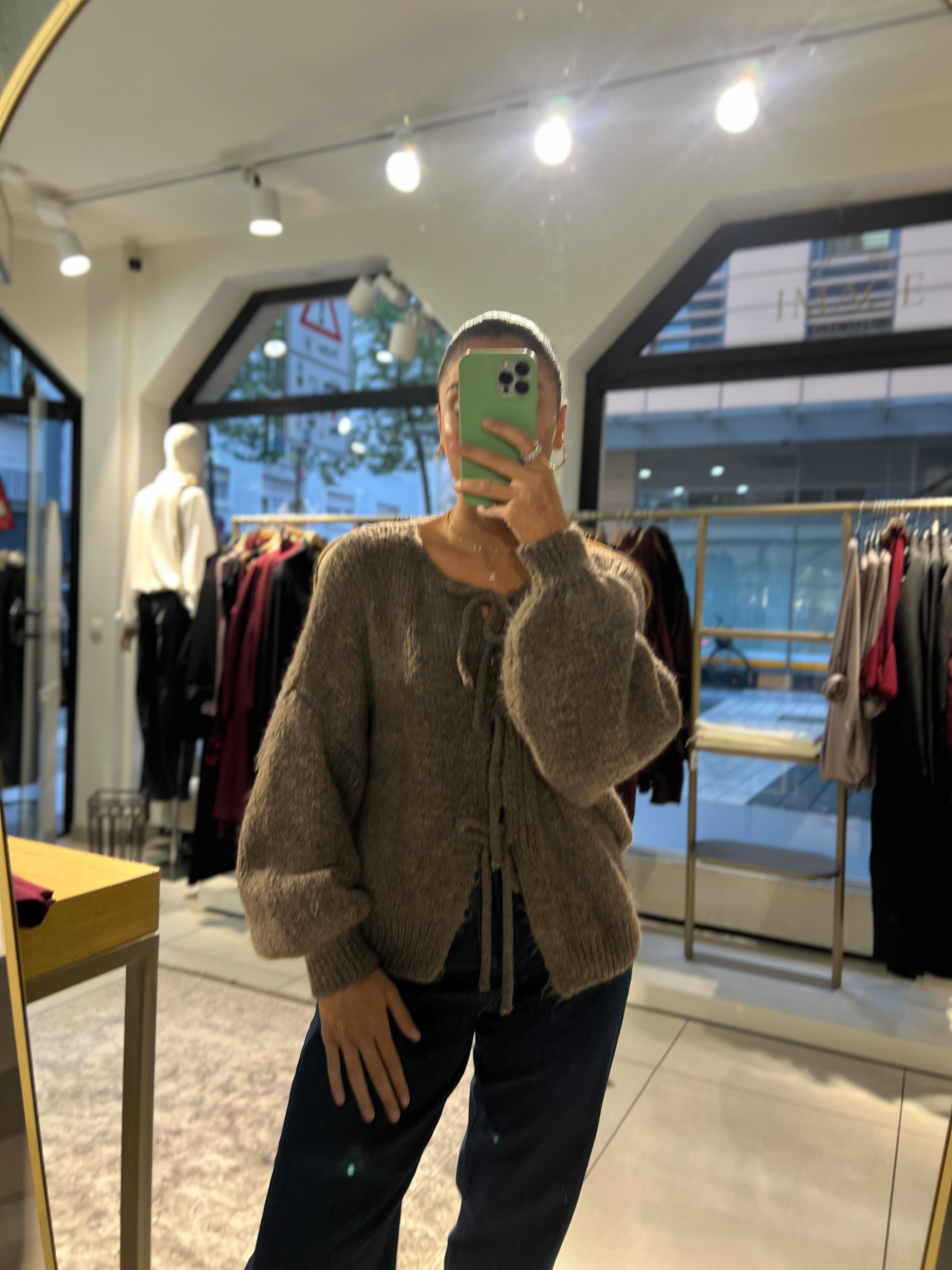 Cardigan mit Schleife