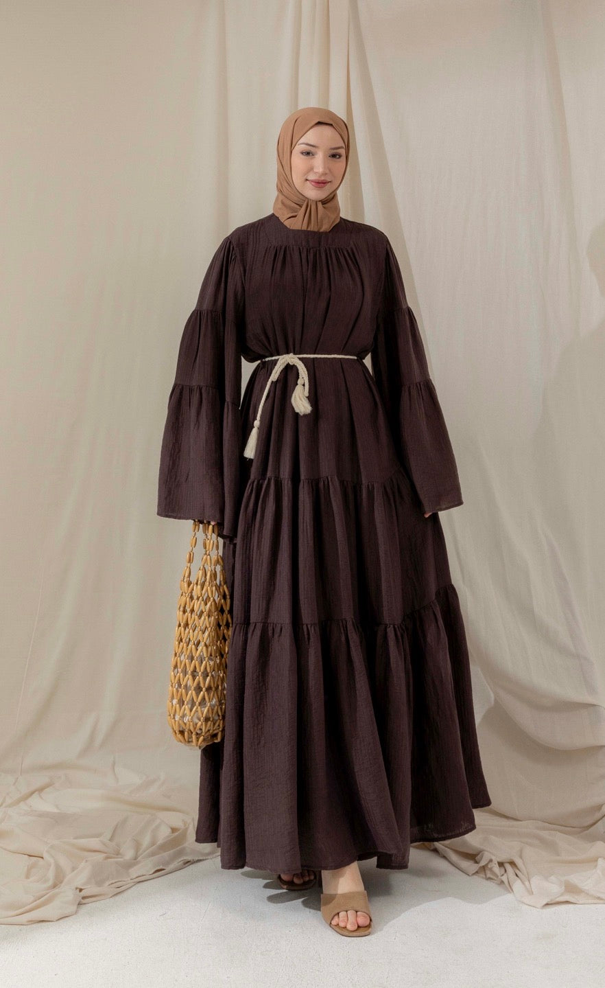 Kleid mit Volantärmel