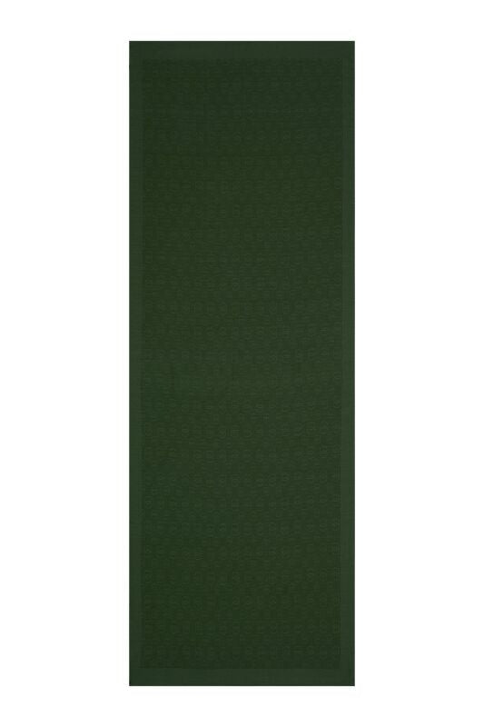 Zincir desen Yeşil Pamuk İpek Şal 70x210
