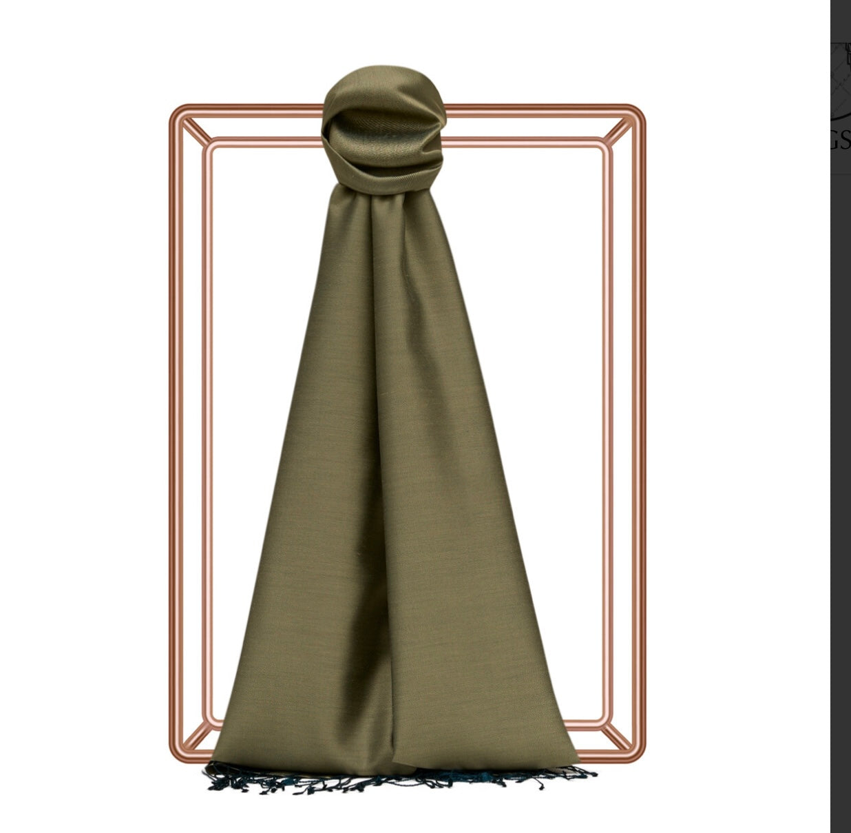 Ipekevi Seidenschal in Khaki