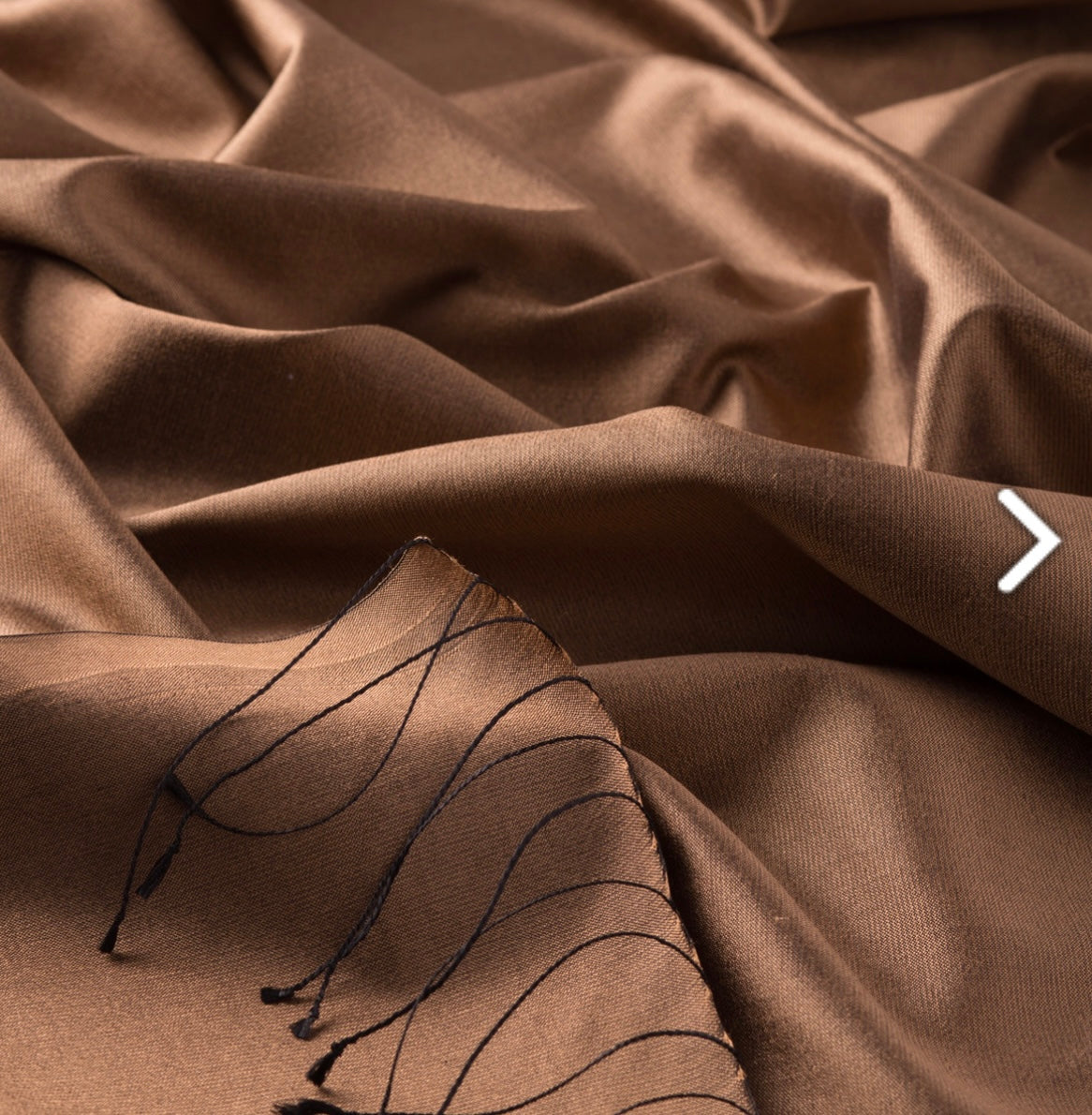 Ipekevi Seidenschal Coffee