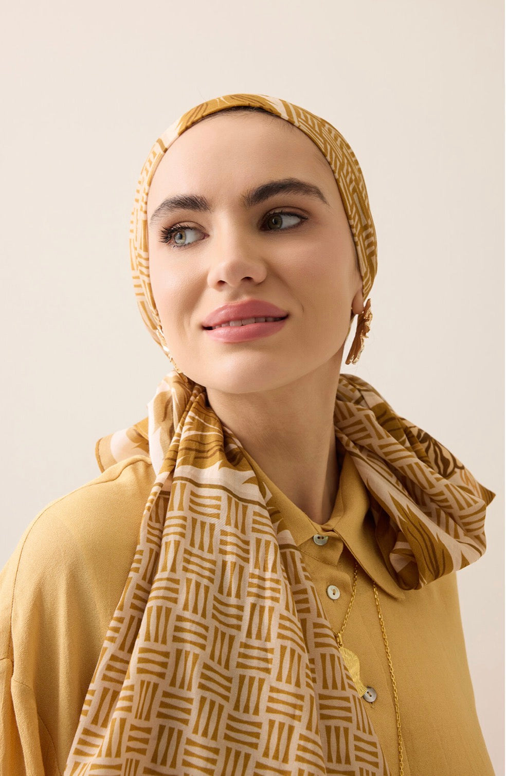 Imannoor Four Seasons Cotton Floş Schal
