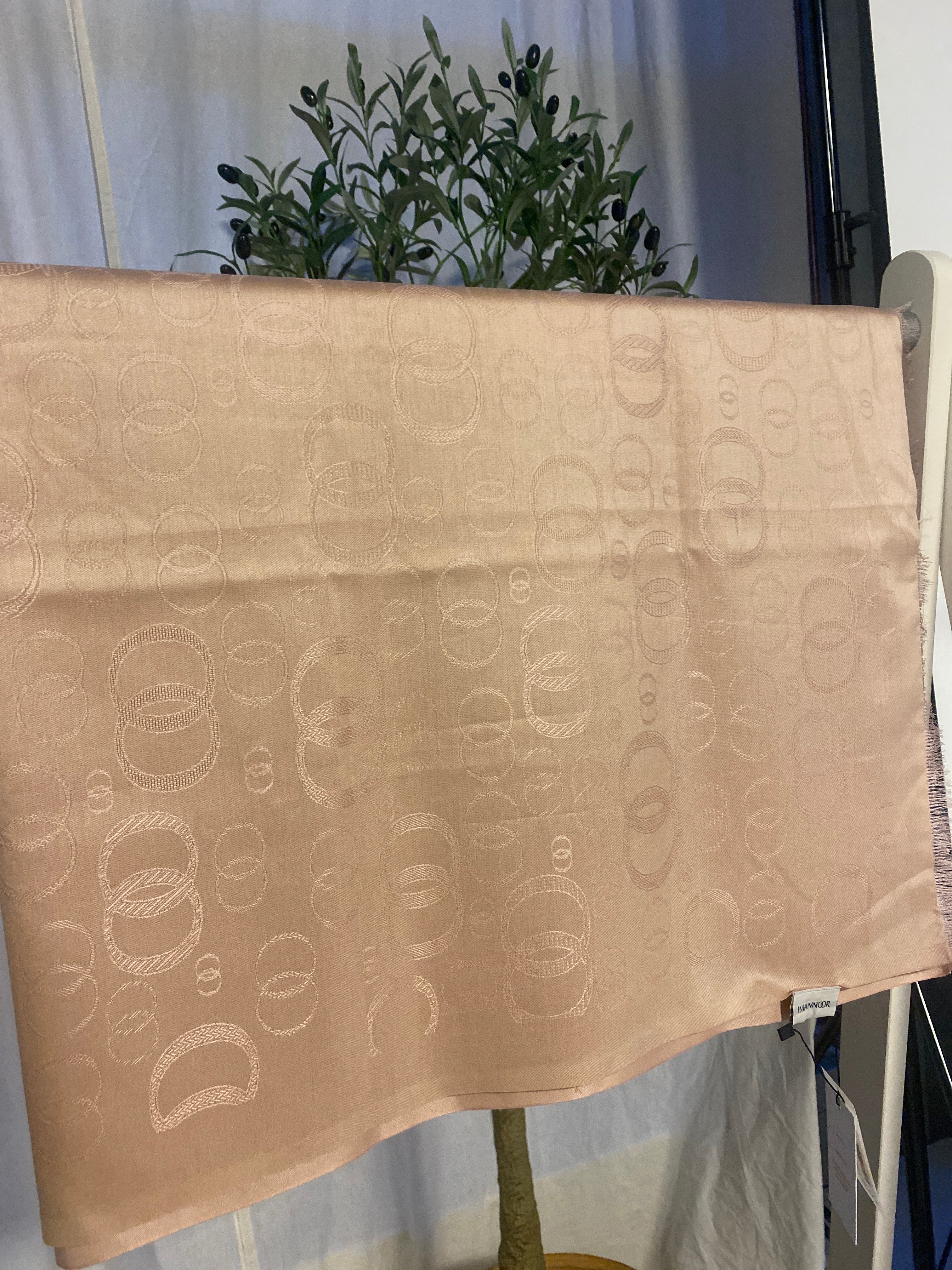 İmannoor Noor Silk Jacquard Shawl Somon