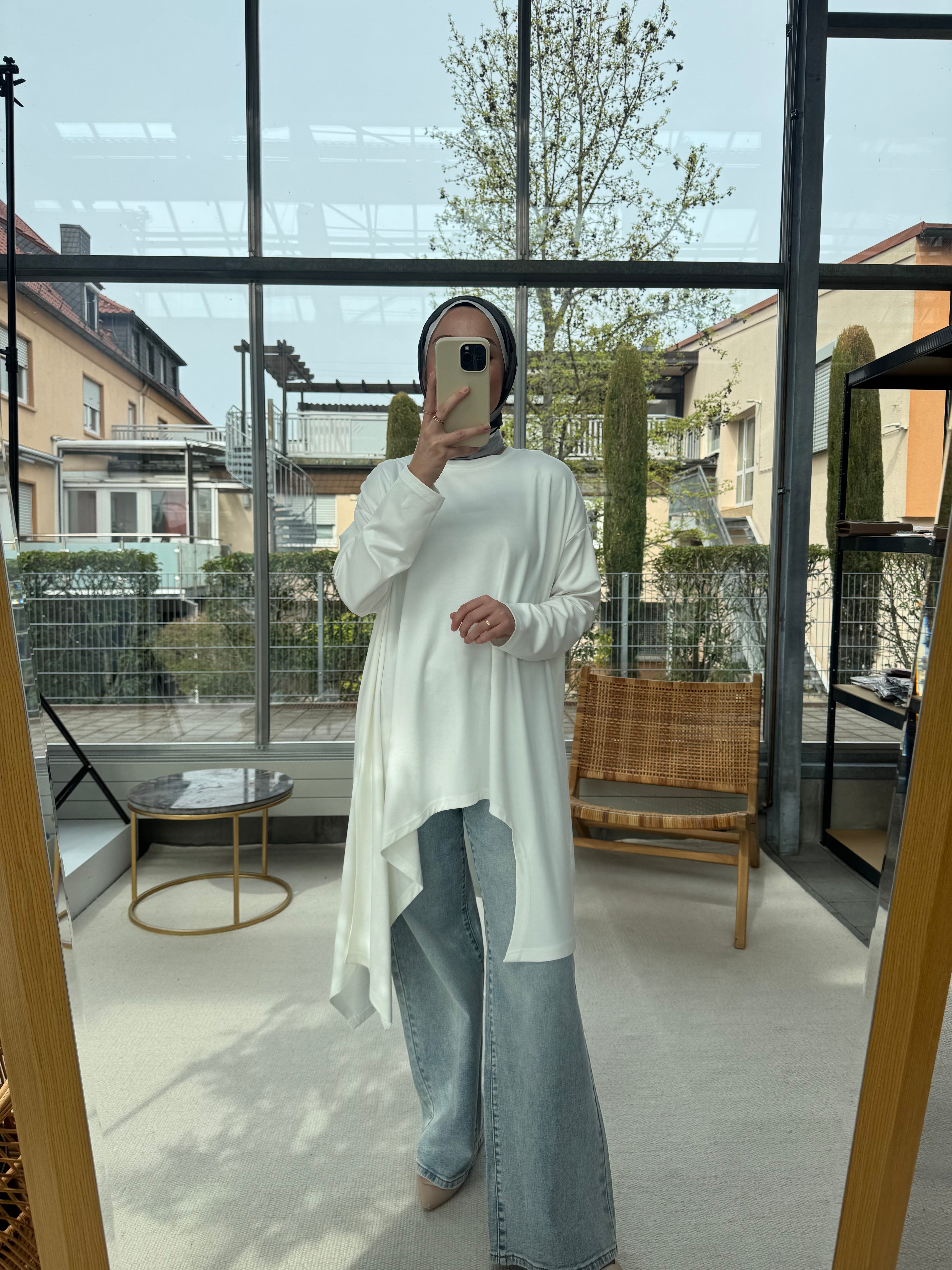 Almarwah Asymmetrische Basic Tunika 102254