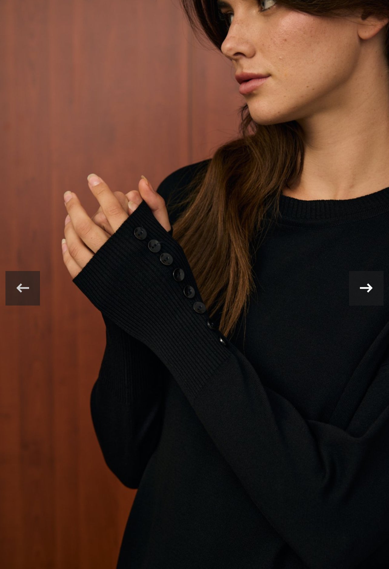 Basic Stricktunika mit Knöpfen