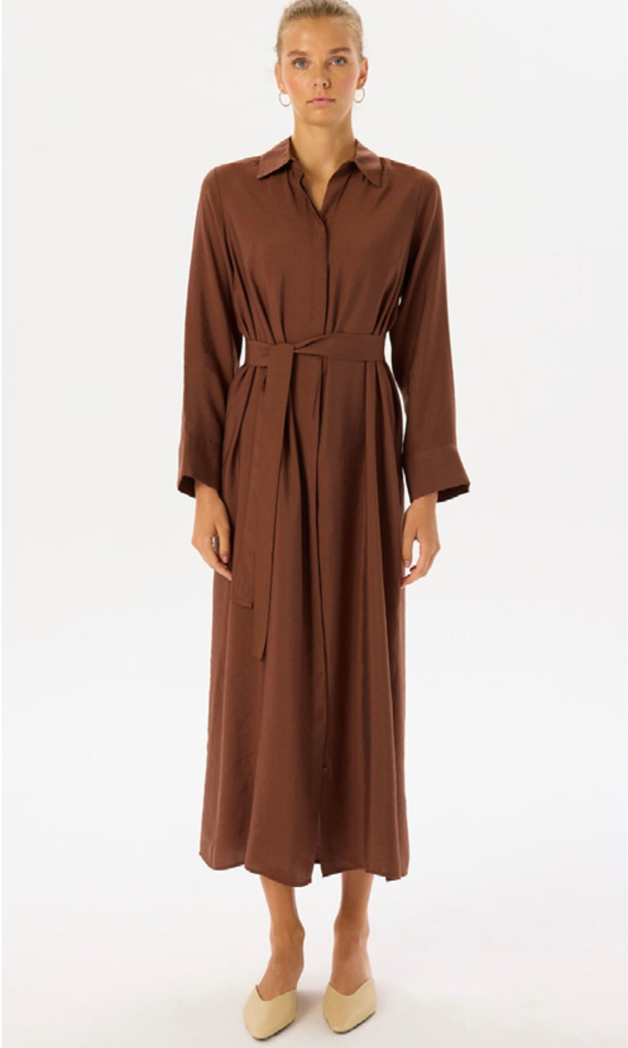 Vera Hemdkleid Braun