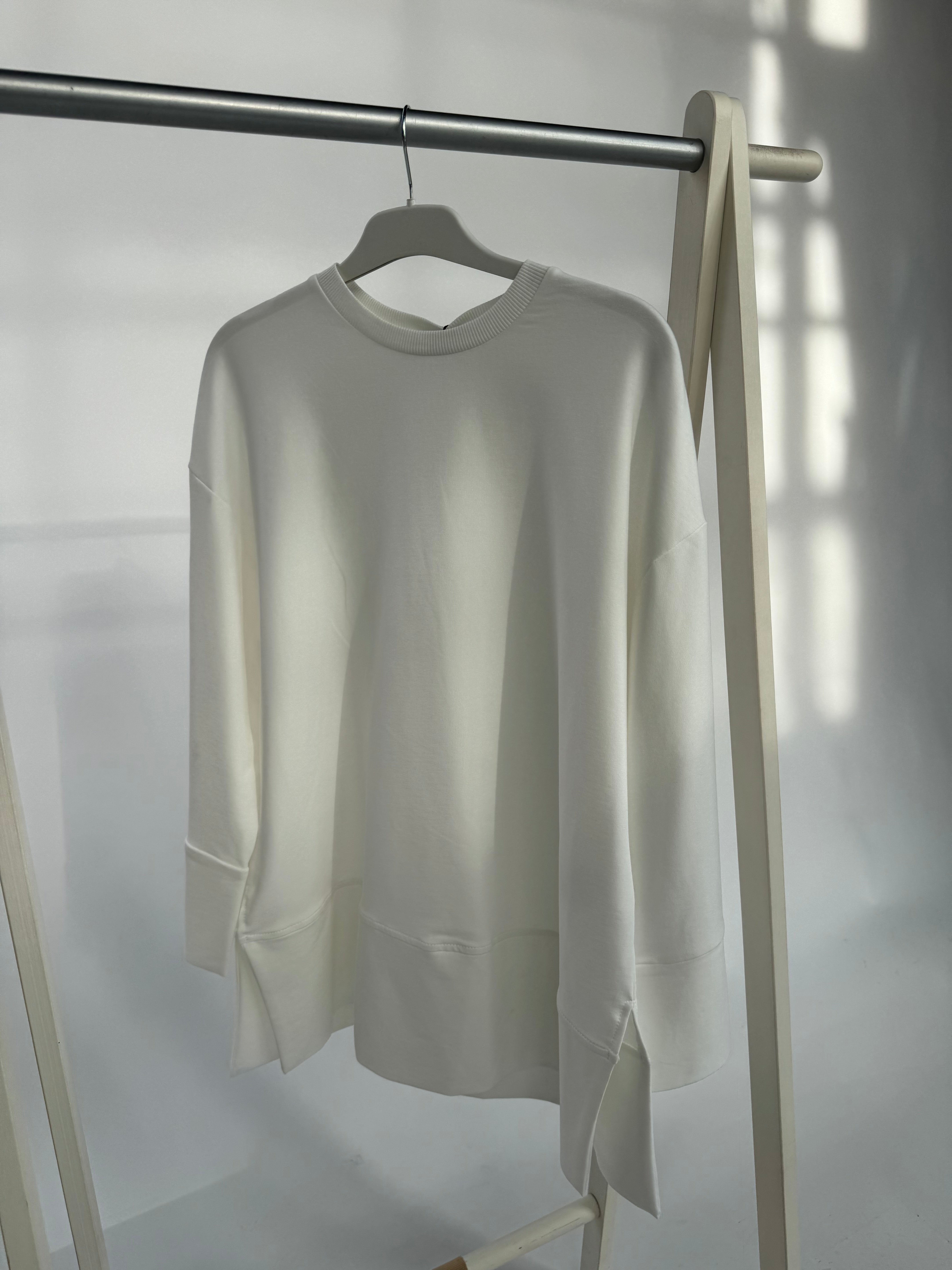 Basic Tunika mit Rundhalsausschnitt