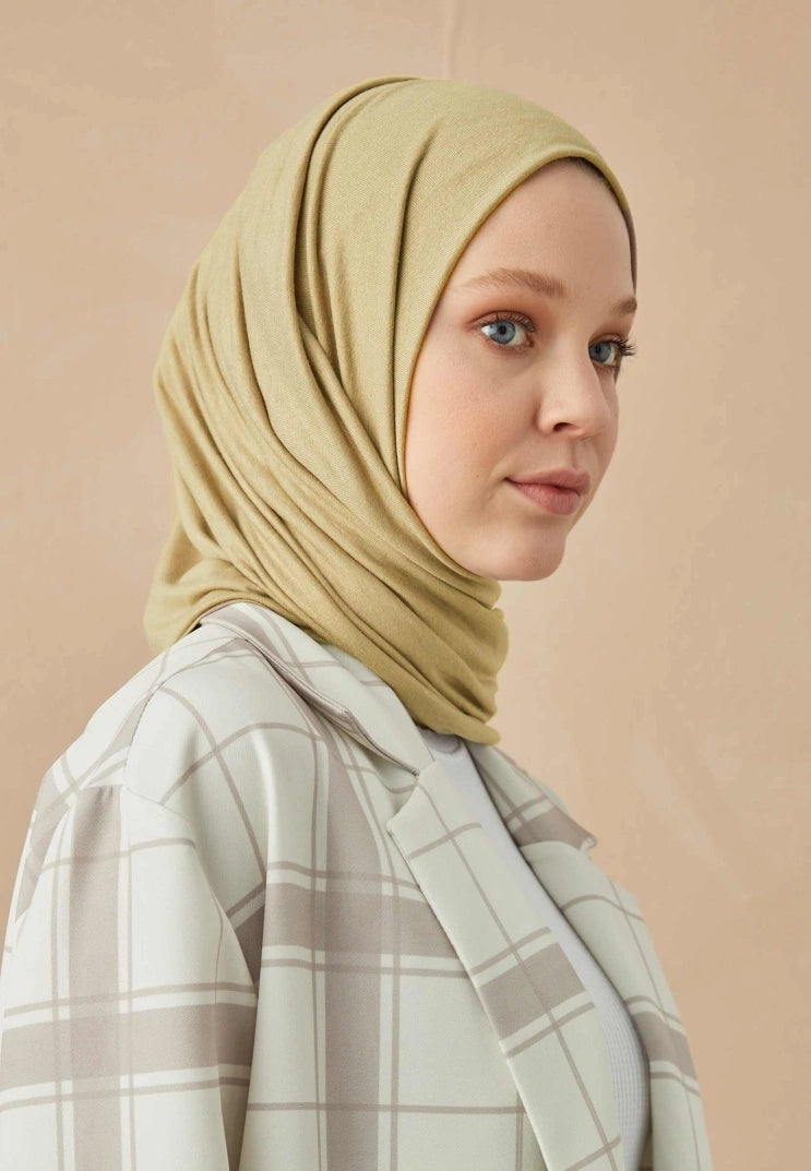 Jersey scarf in sage