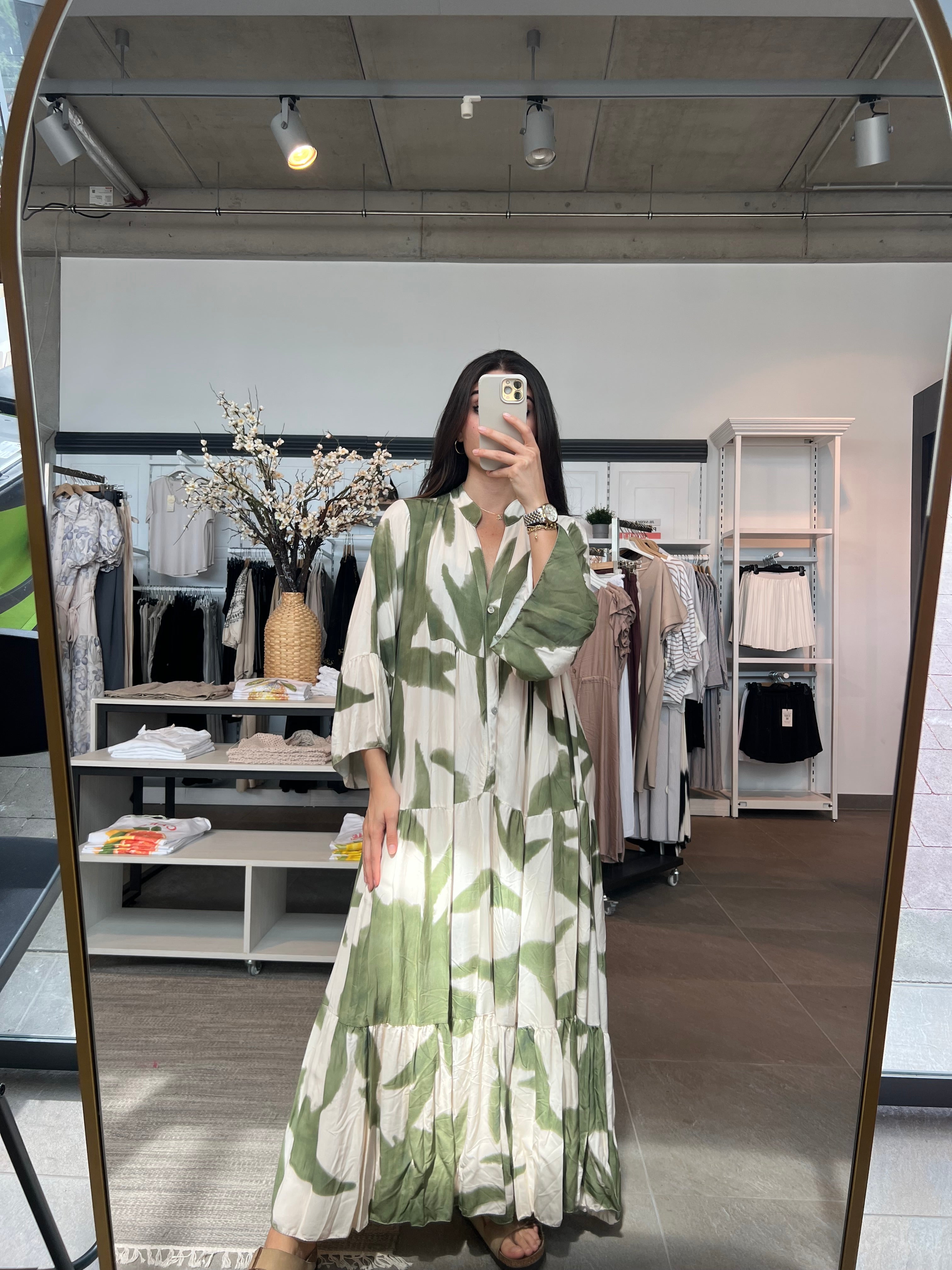 Viskose oversize Maxikleid