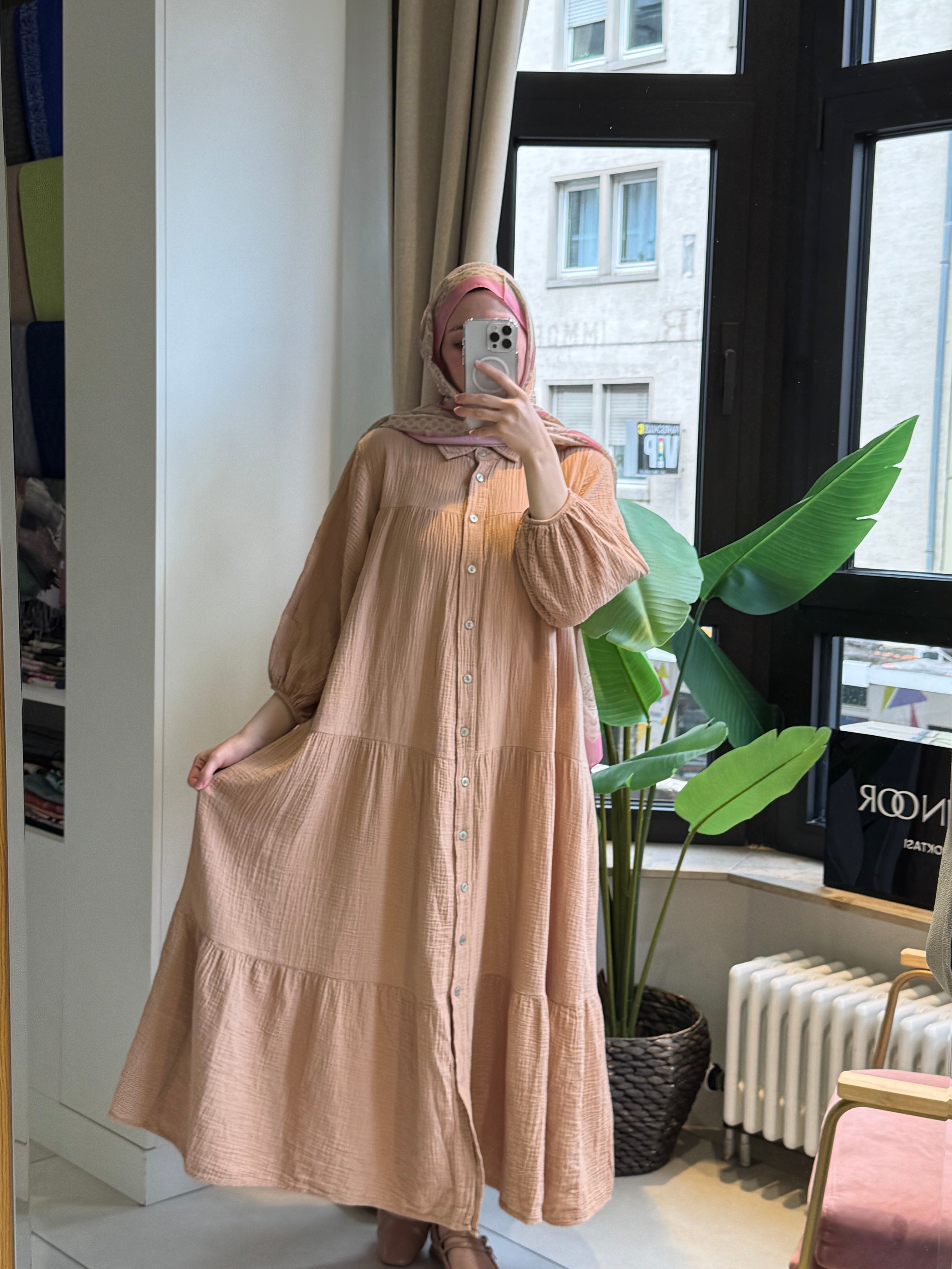 Musselin Relax Kleid