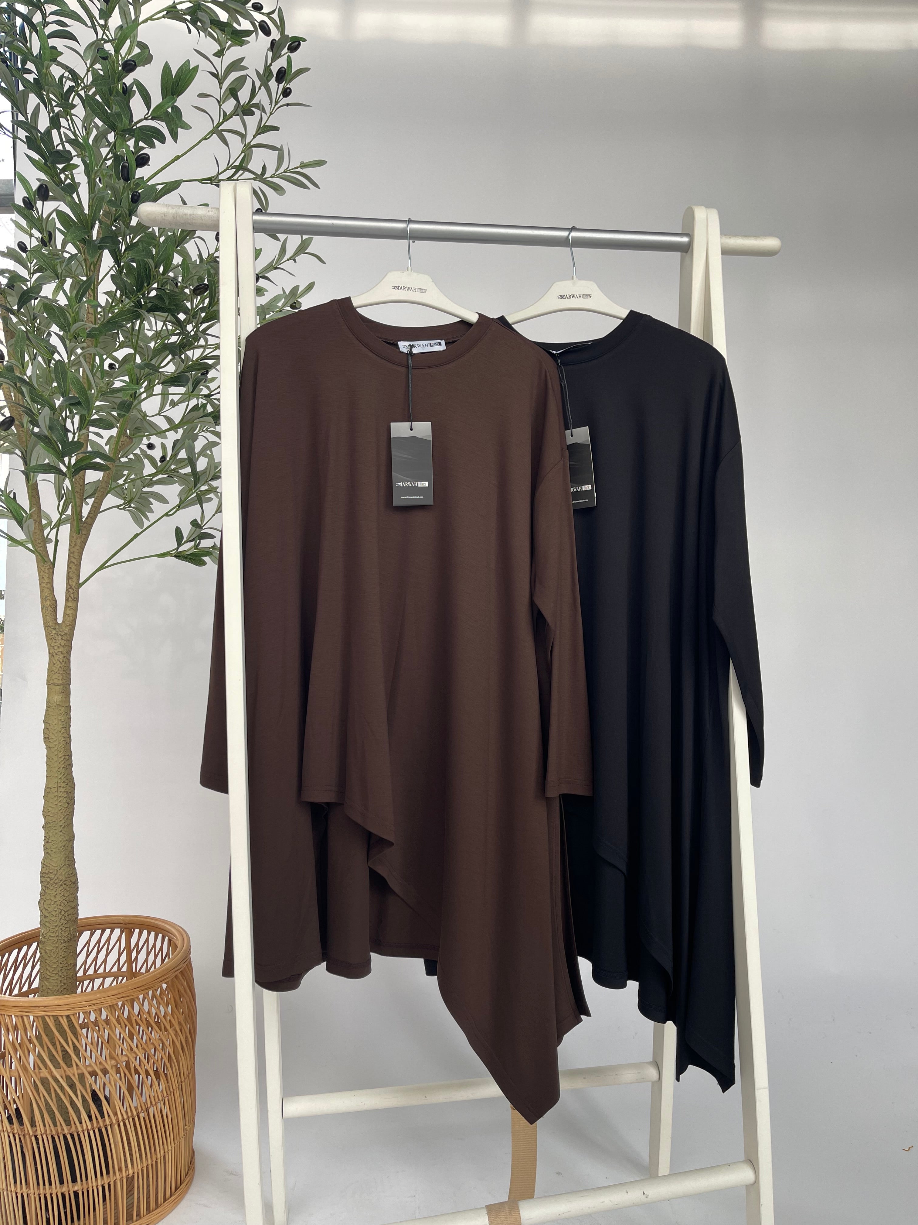 Almarwah Asymmetrische Basic Tunika 102254