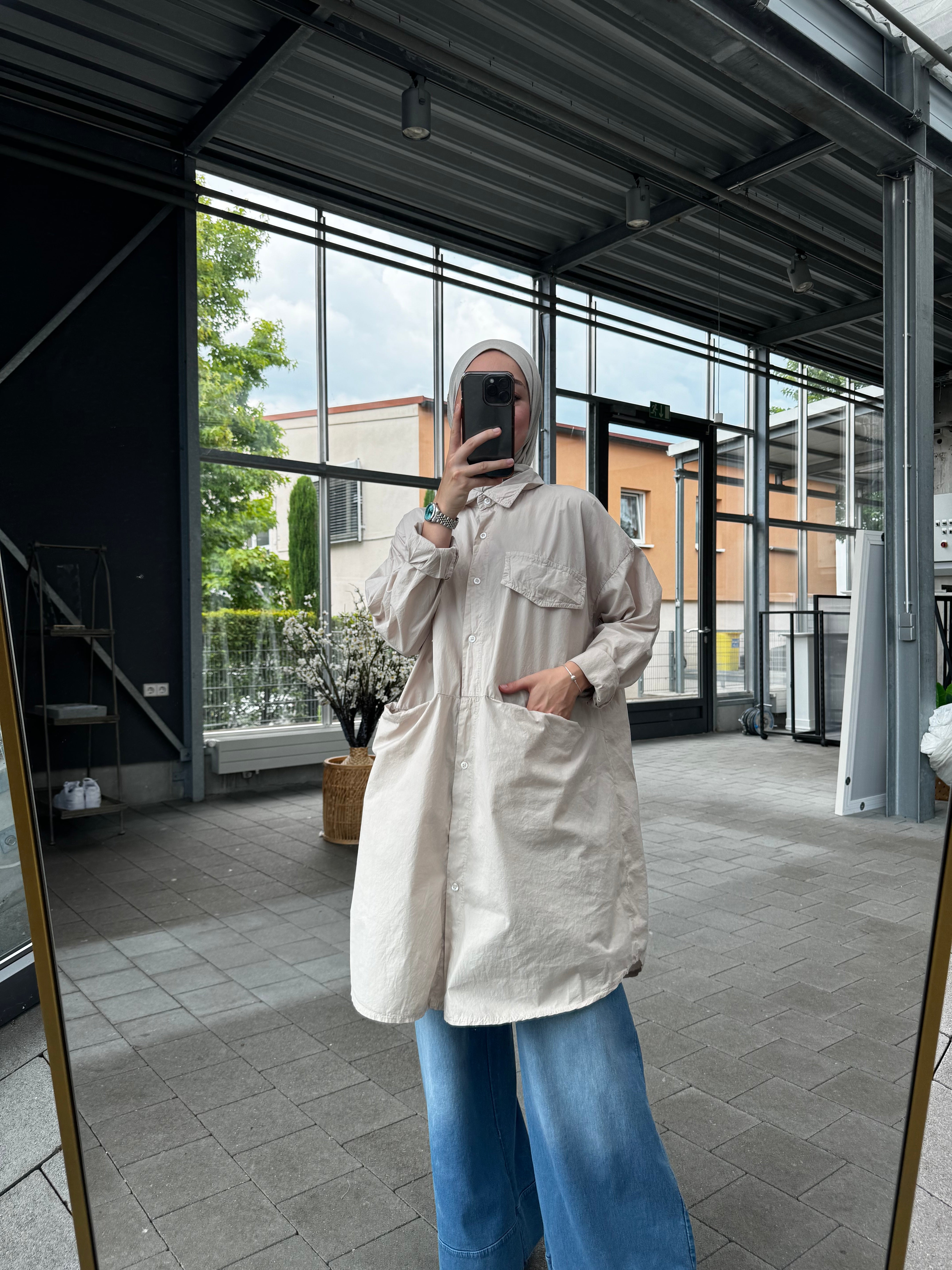 Bluse Venezia mit Tasche