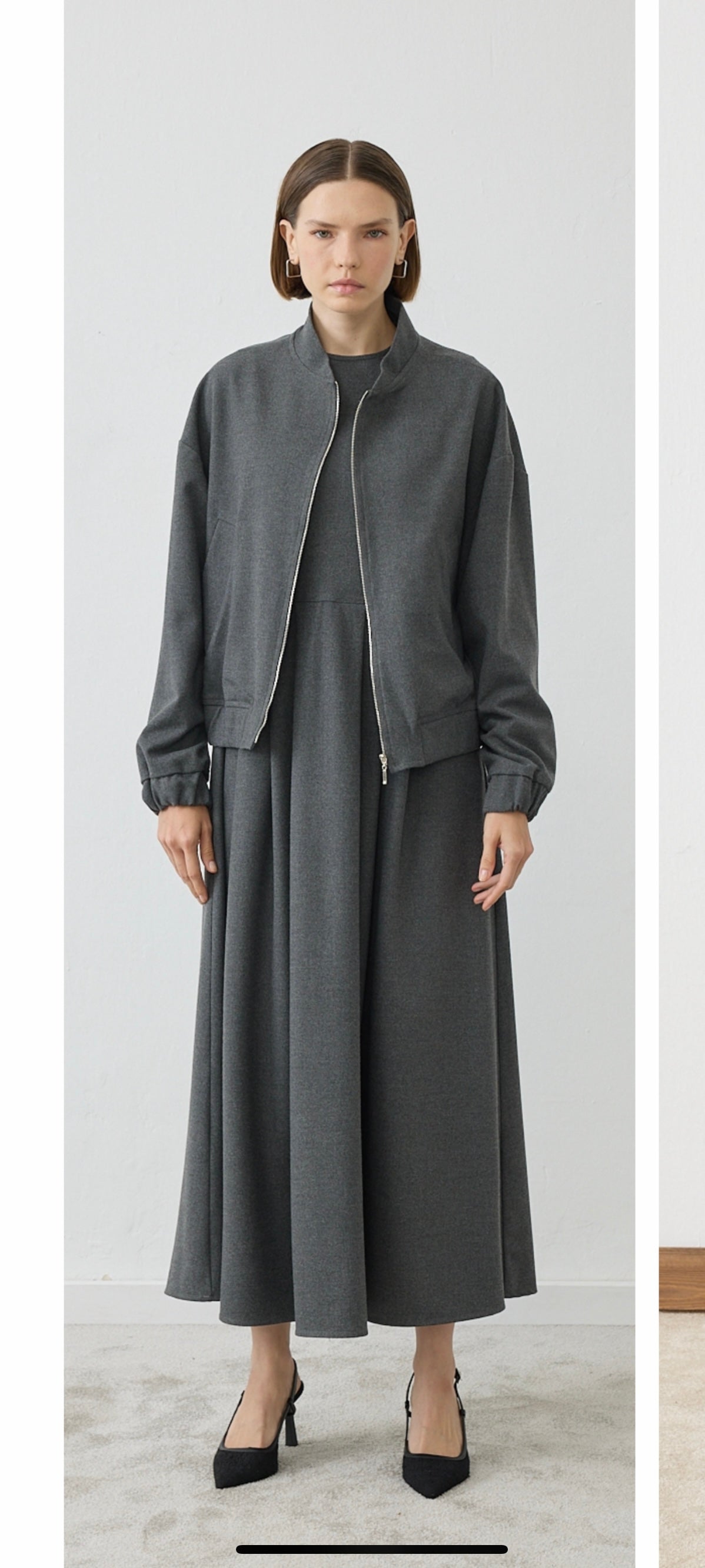 Valle Bomber Jacke mit Kleid