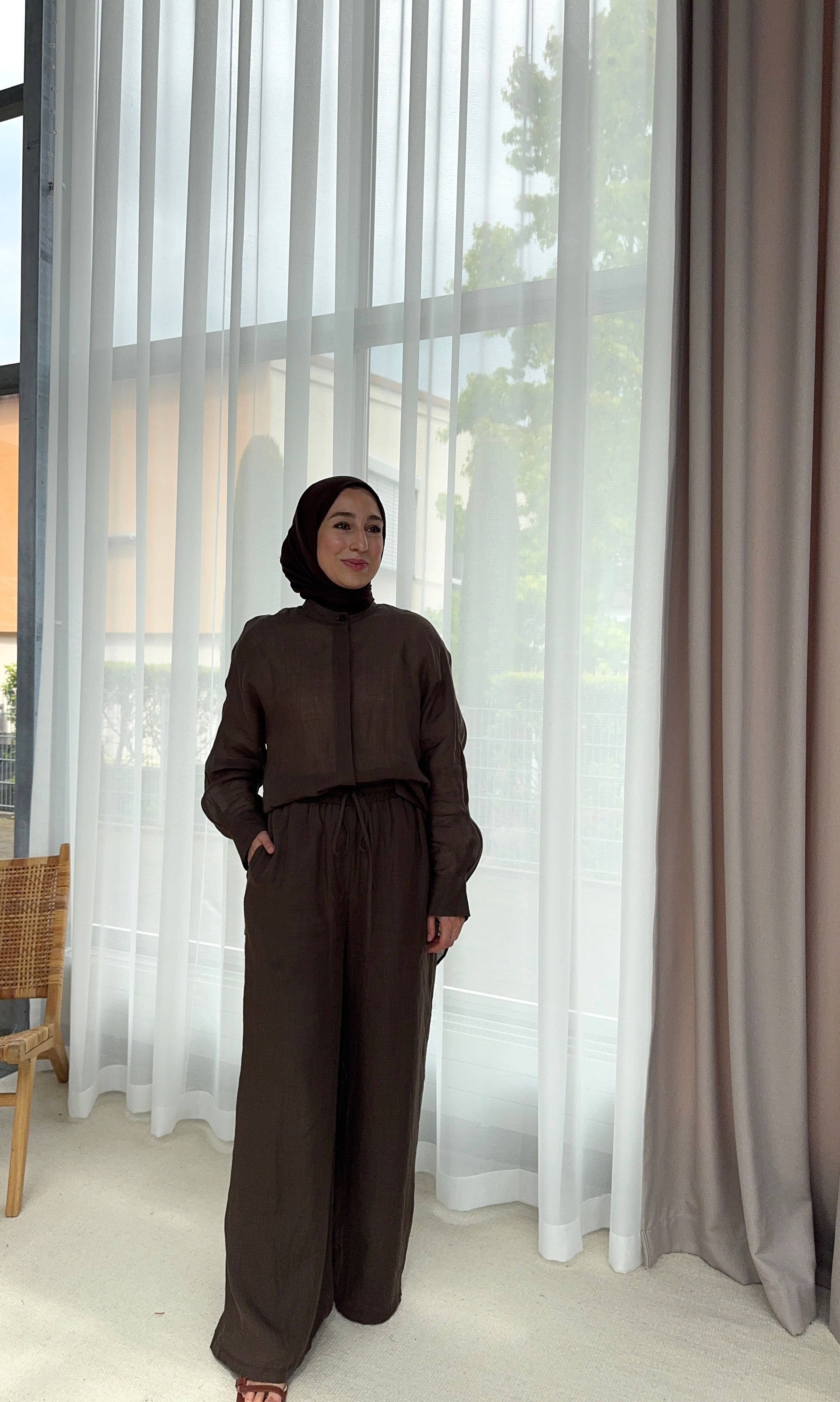 Almarwah Zweiteiler aus Leinen