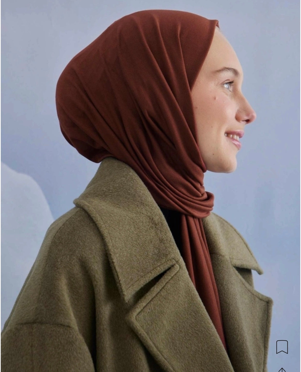 Jersey scarf in tree bark