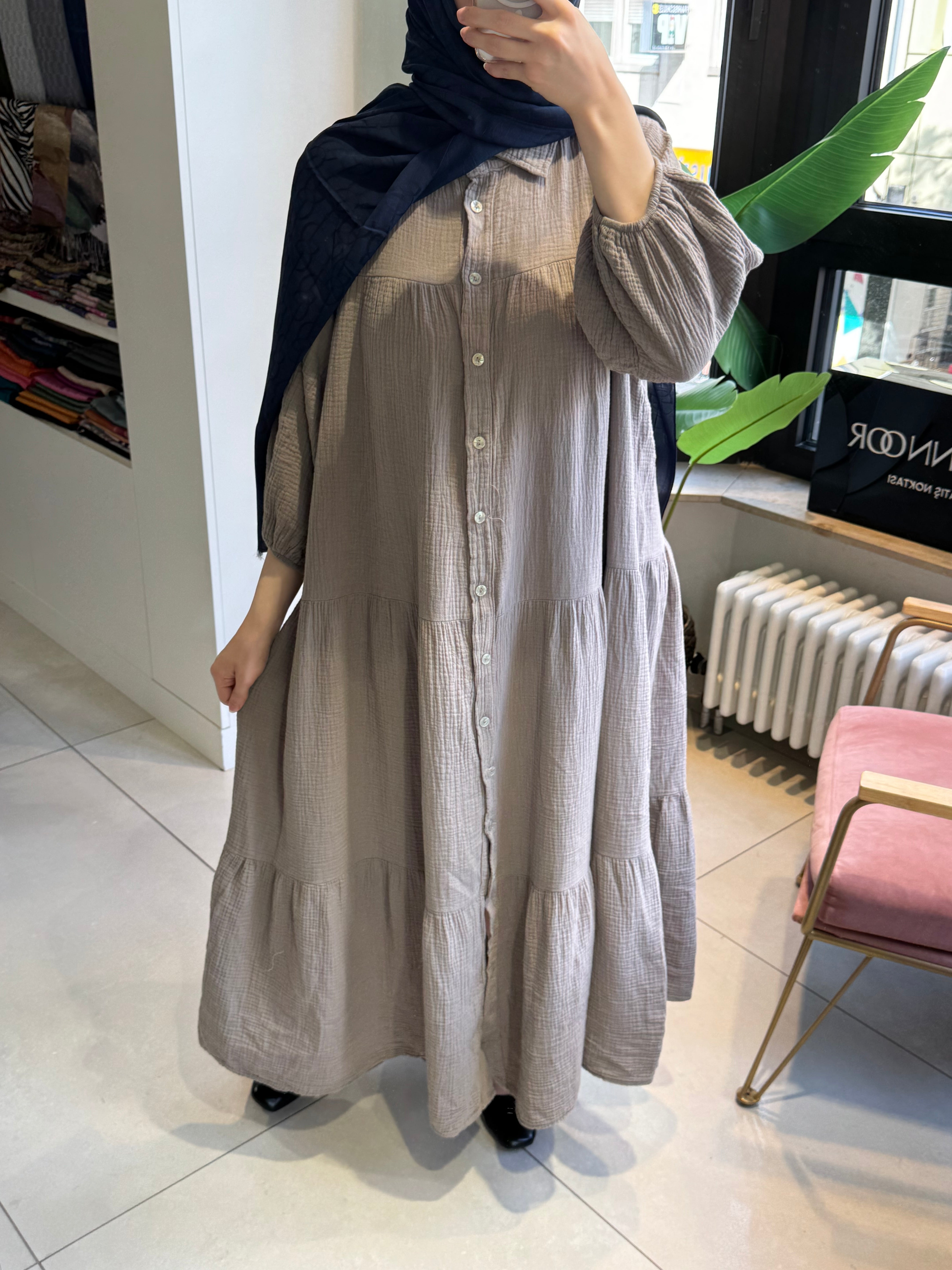 Musselin Relax Kleid