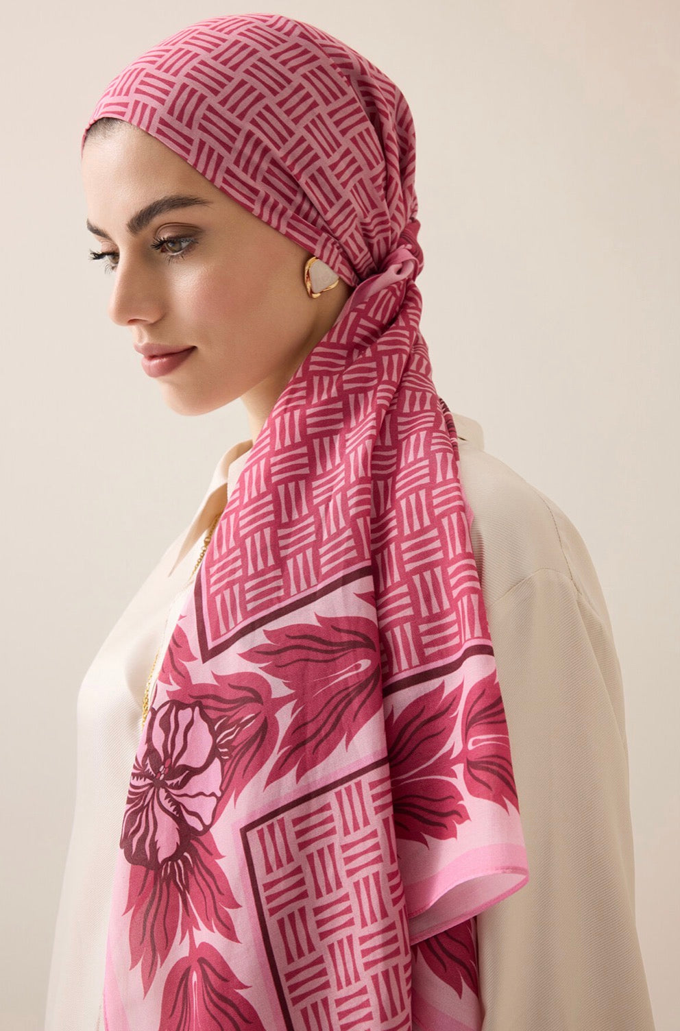 Imannoor Four Seasons Cotton Floş Schal