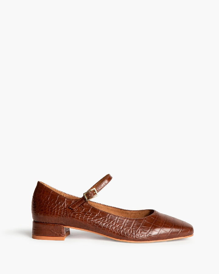 Mary-Janes mit Animal Print