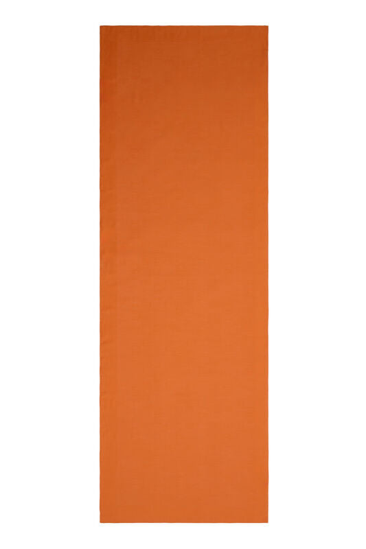 Zincir Kare Turuncu Pamuk İpek Şal 70x210