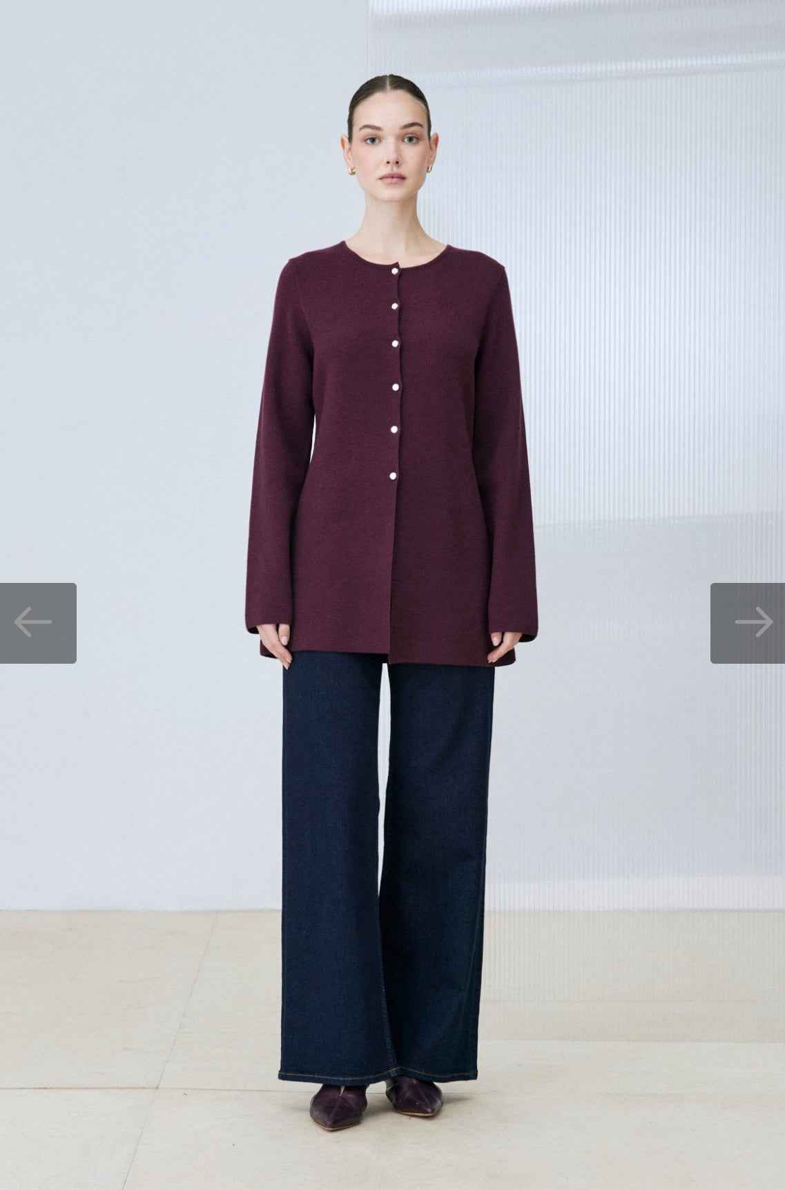Lina Viskose Strickjacke