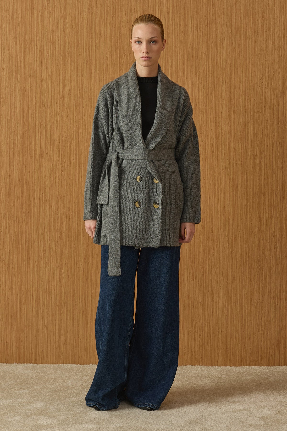 Noe Cardigan mit Schalkragen