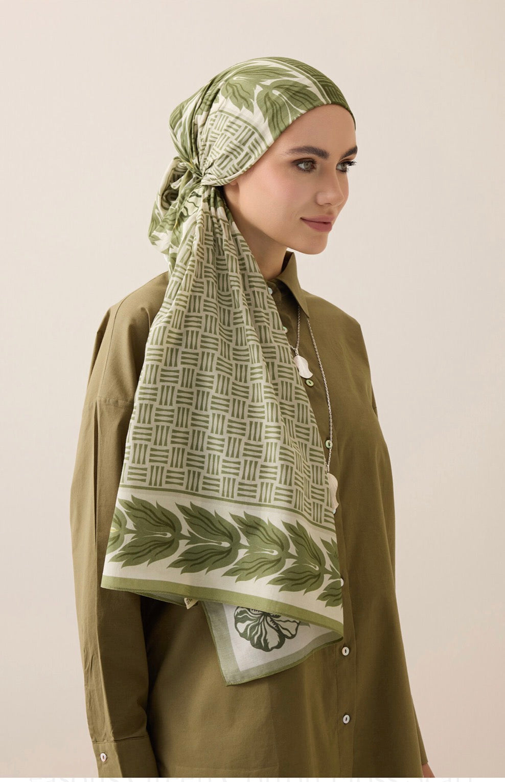 Imannoor Four Seasons Cotton Floş Schal