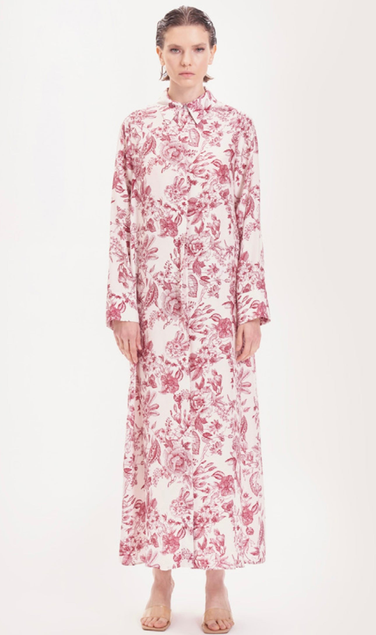 Marie Seidenkleid Bordo