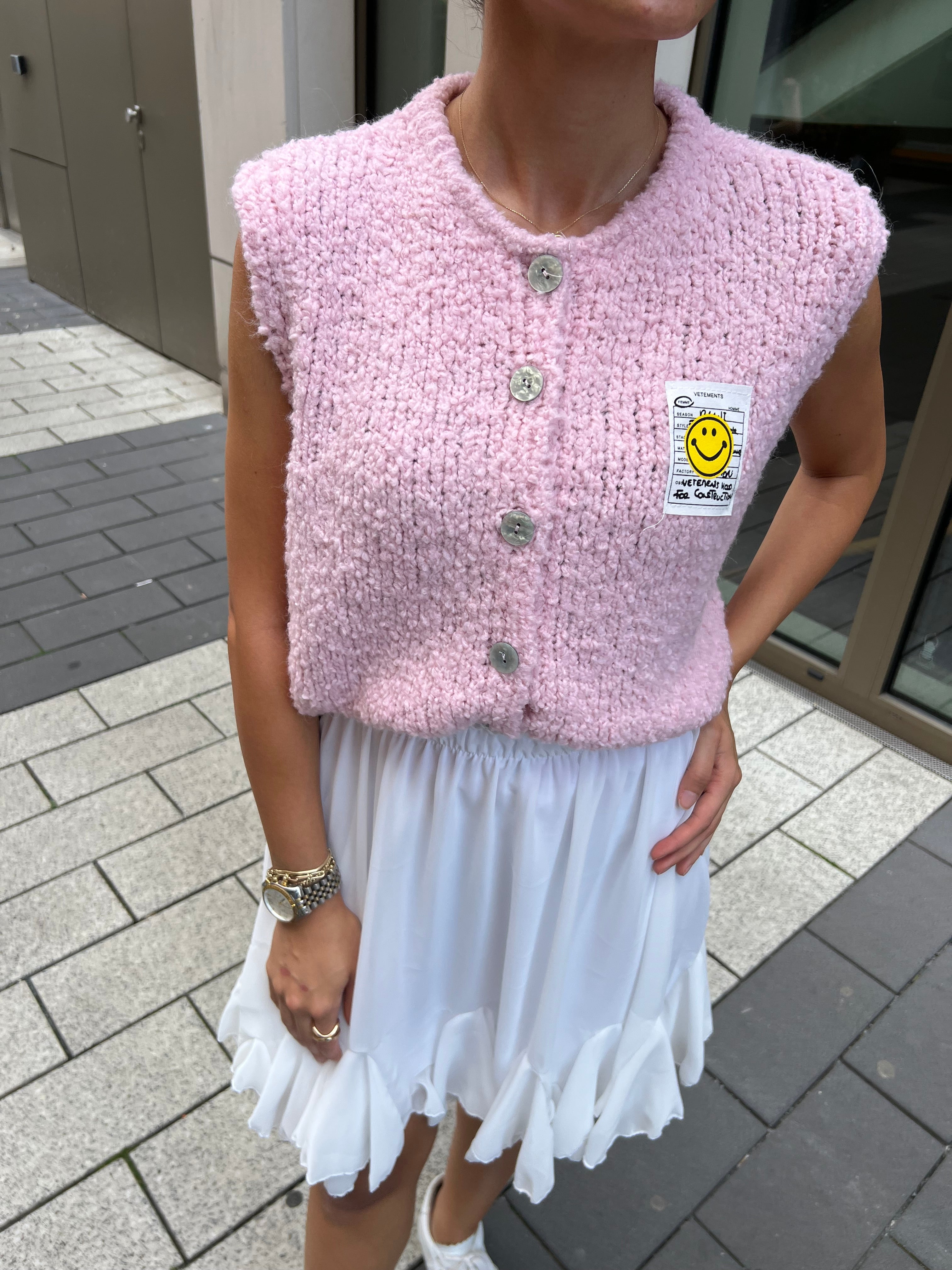 Smiley Strickweste