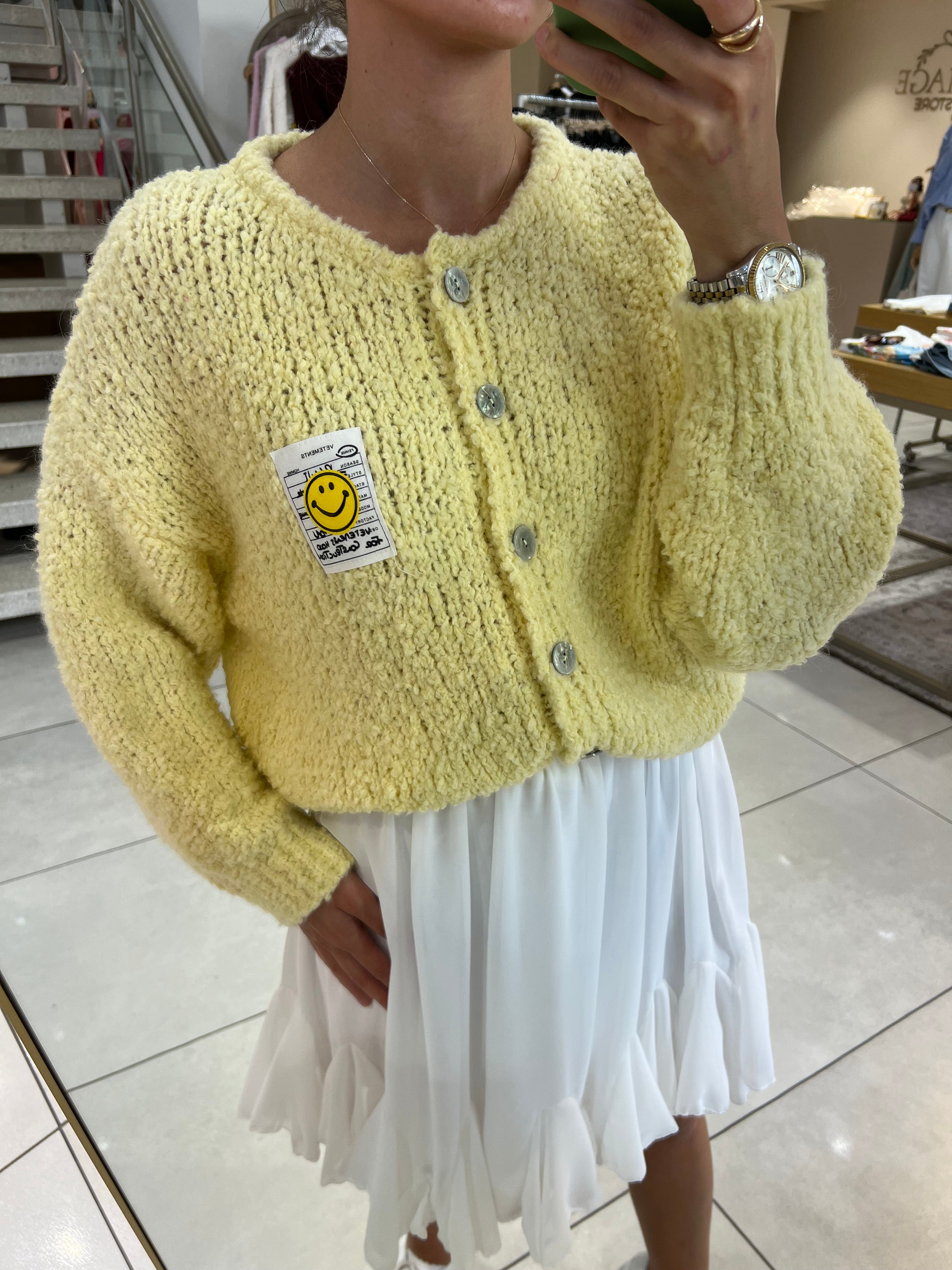Smiley Cardigan