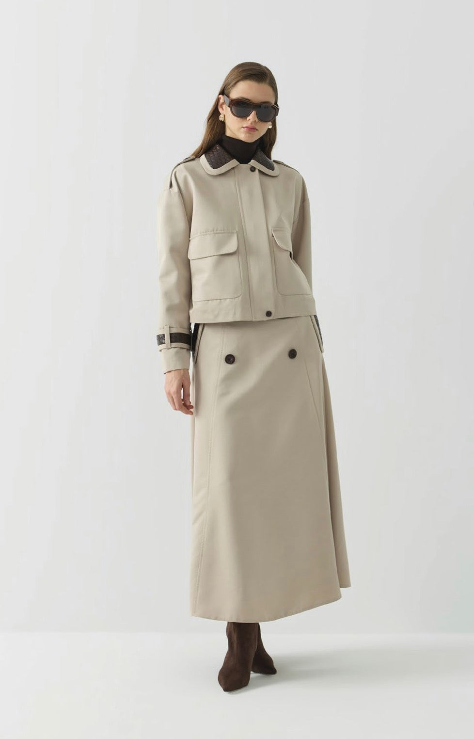 Clande Amira Trench-Zweiteiler