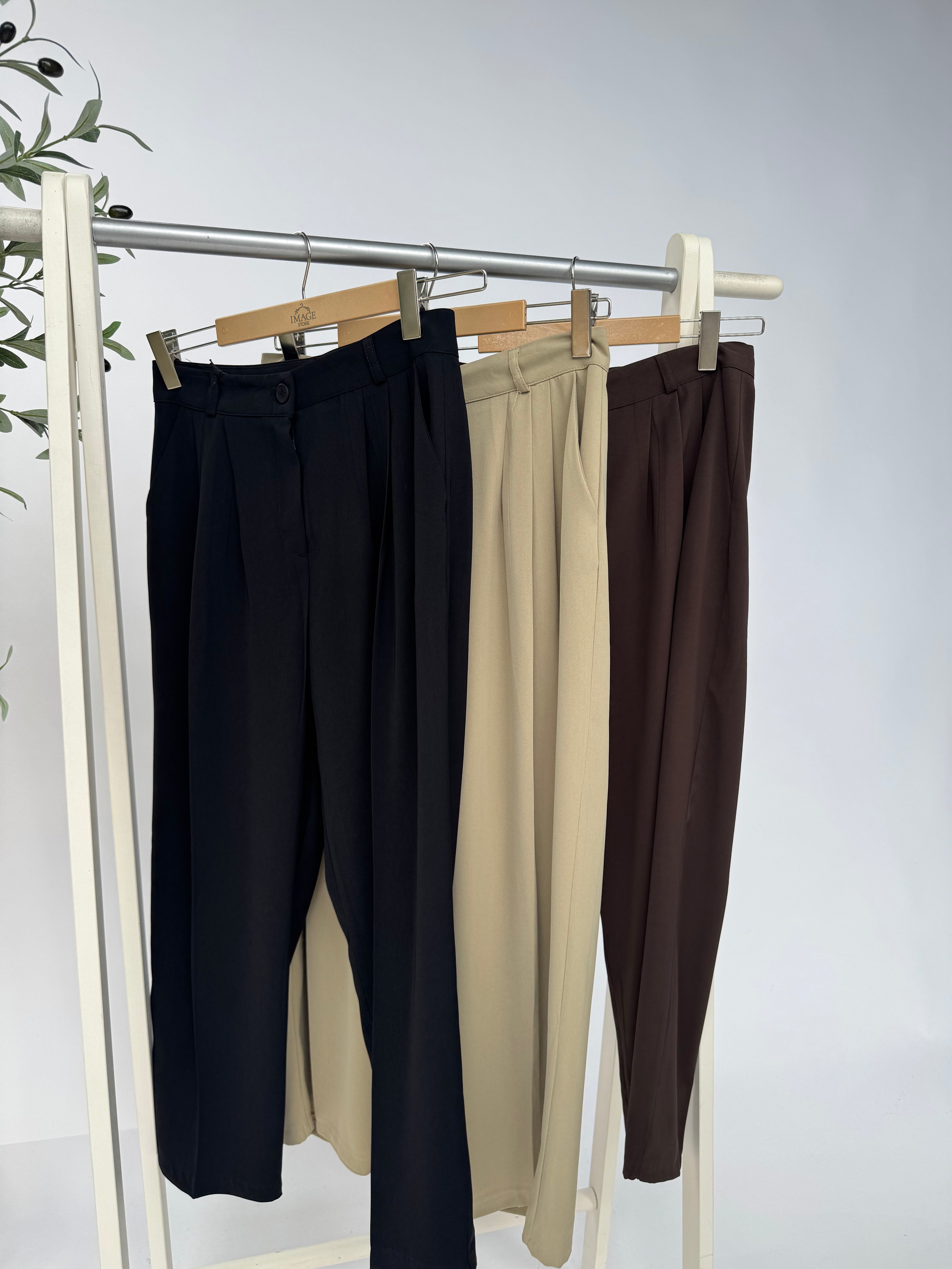 Hose Casual aus Krepp