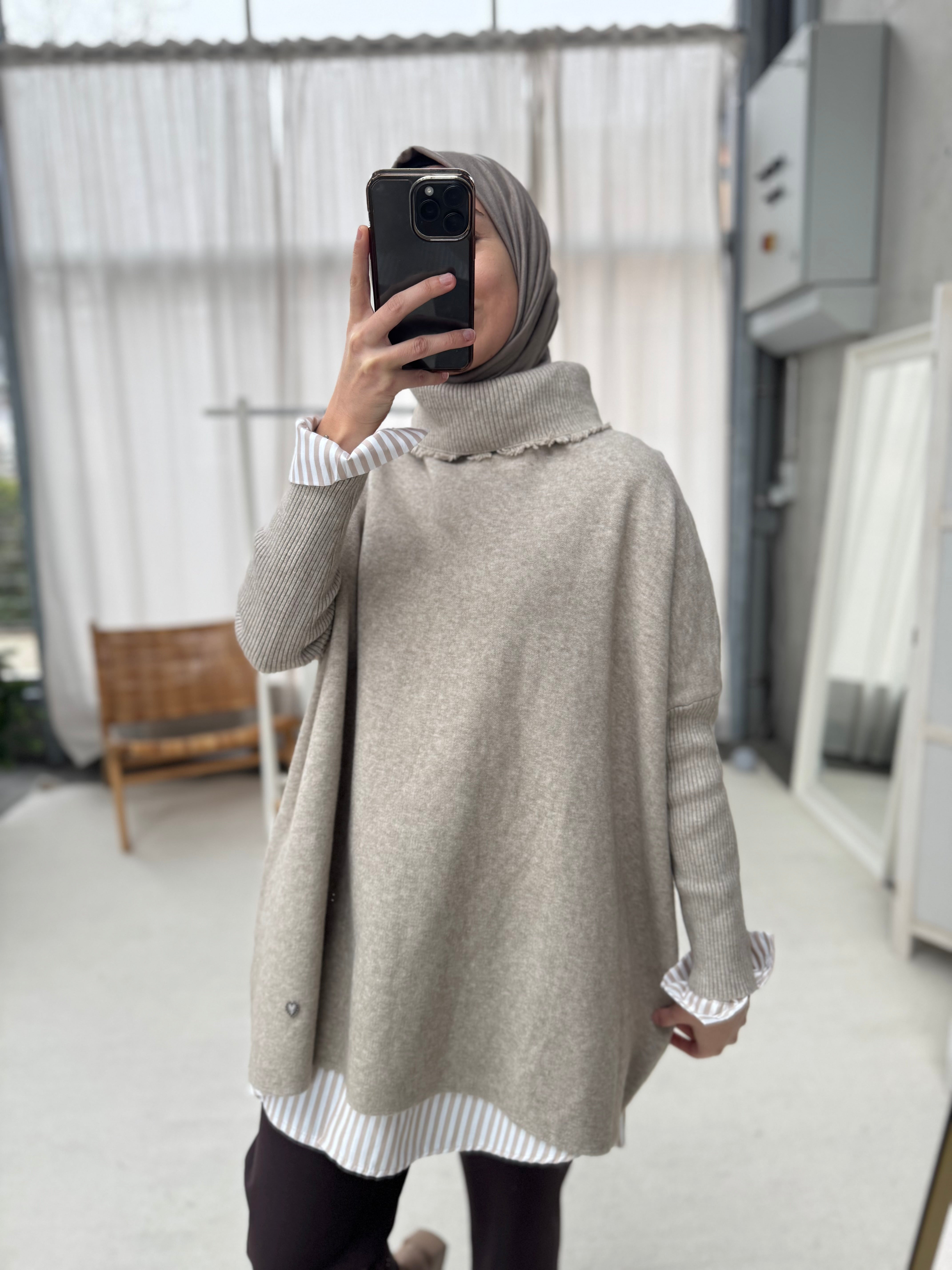 Elegance Rollkragen-Pullover